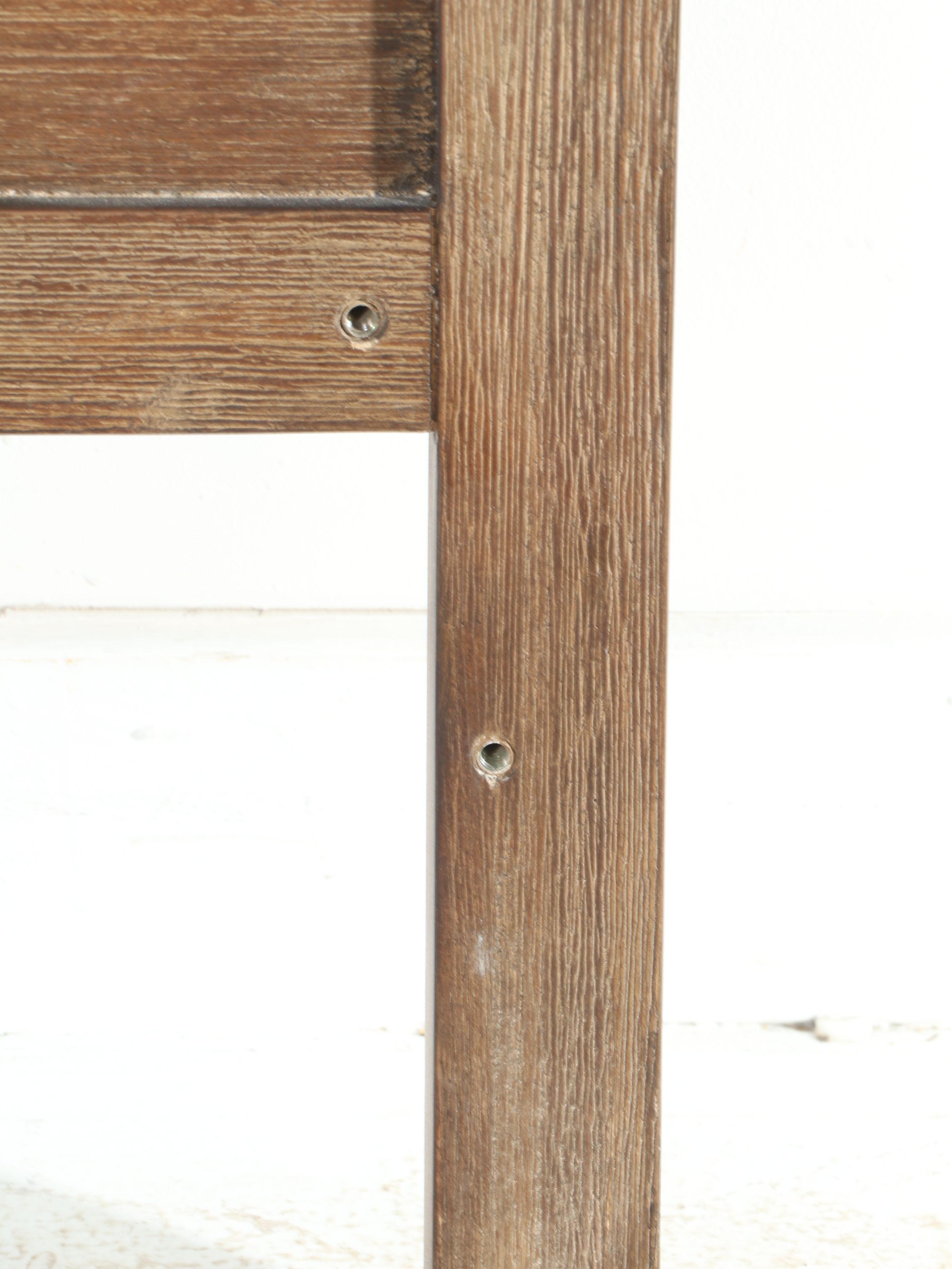 Contemporary Farmhouse Style Bed Frame and Coordinating Nightstands