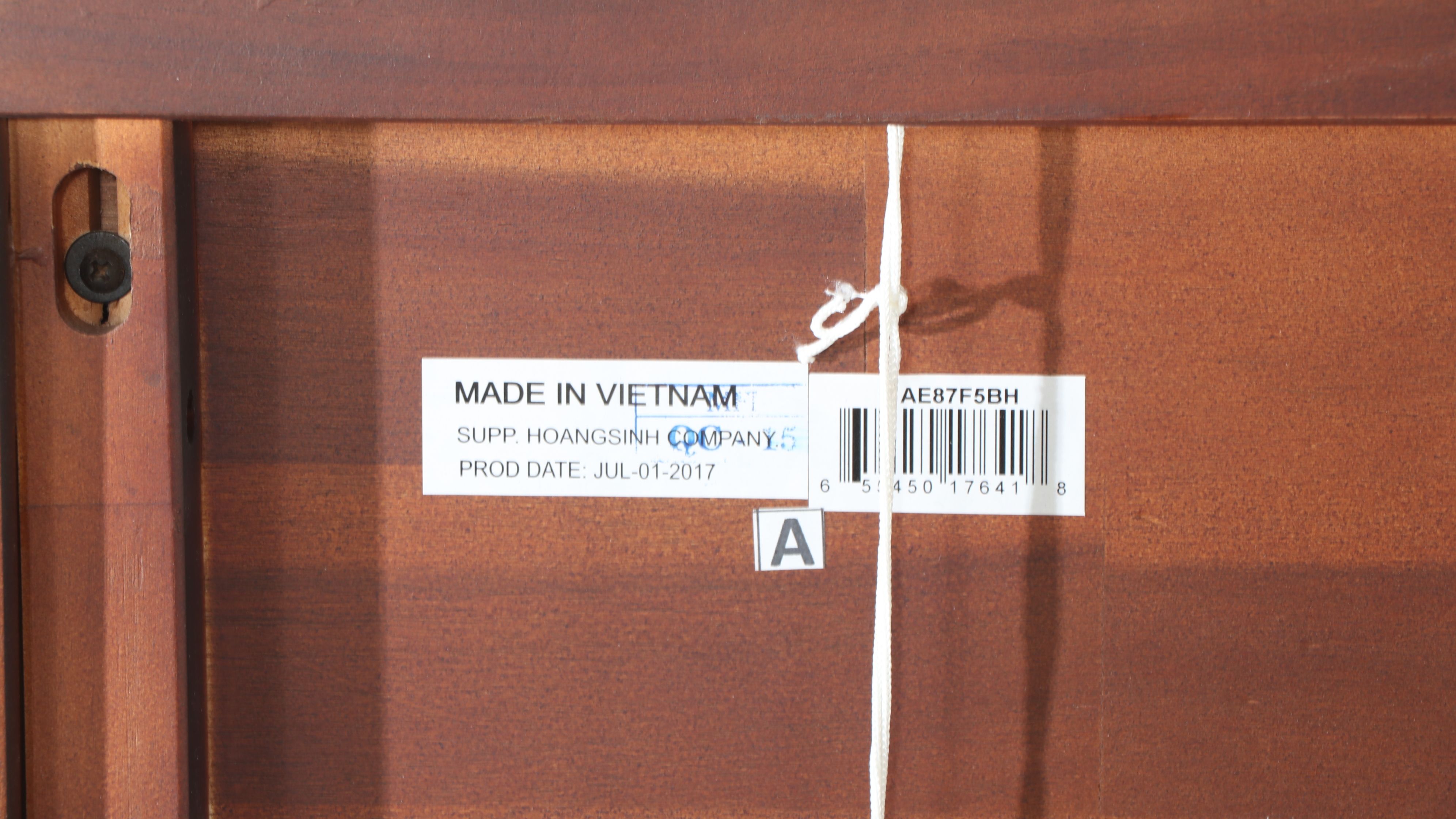 Contemporary Farmhouse Style Bed Frame and Coordinating Nightstands