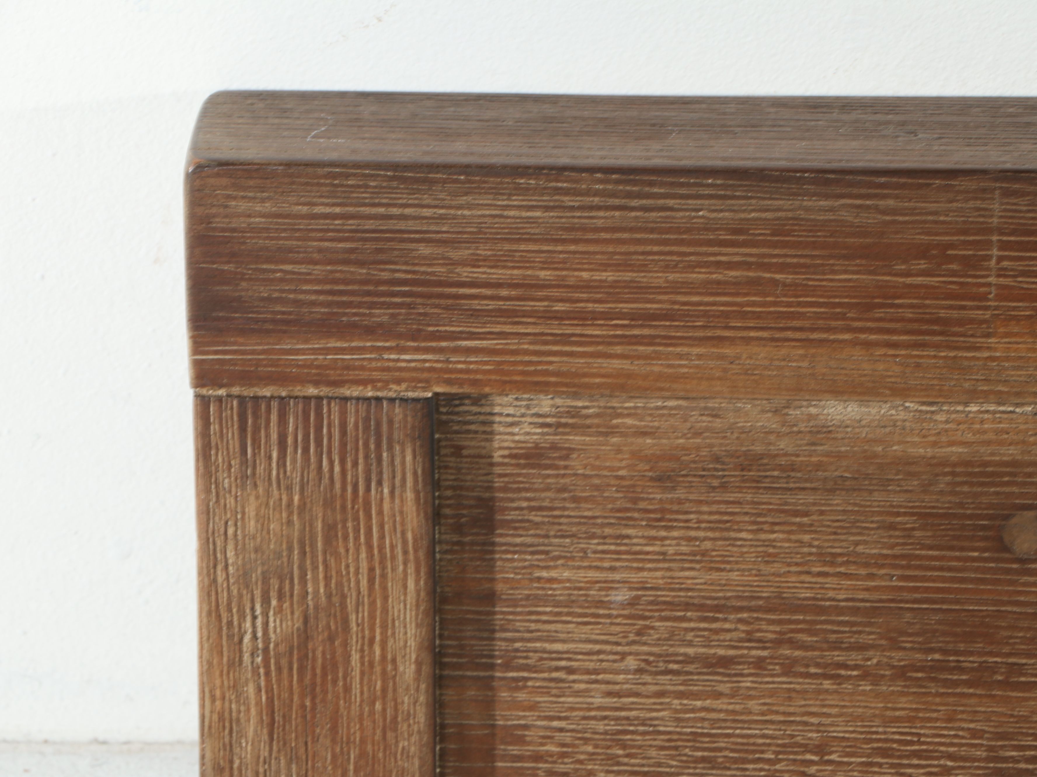 Contemporary Farmhouse Style Bed Frame and Coordinating Nightstands