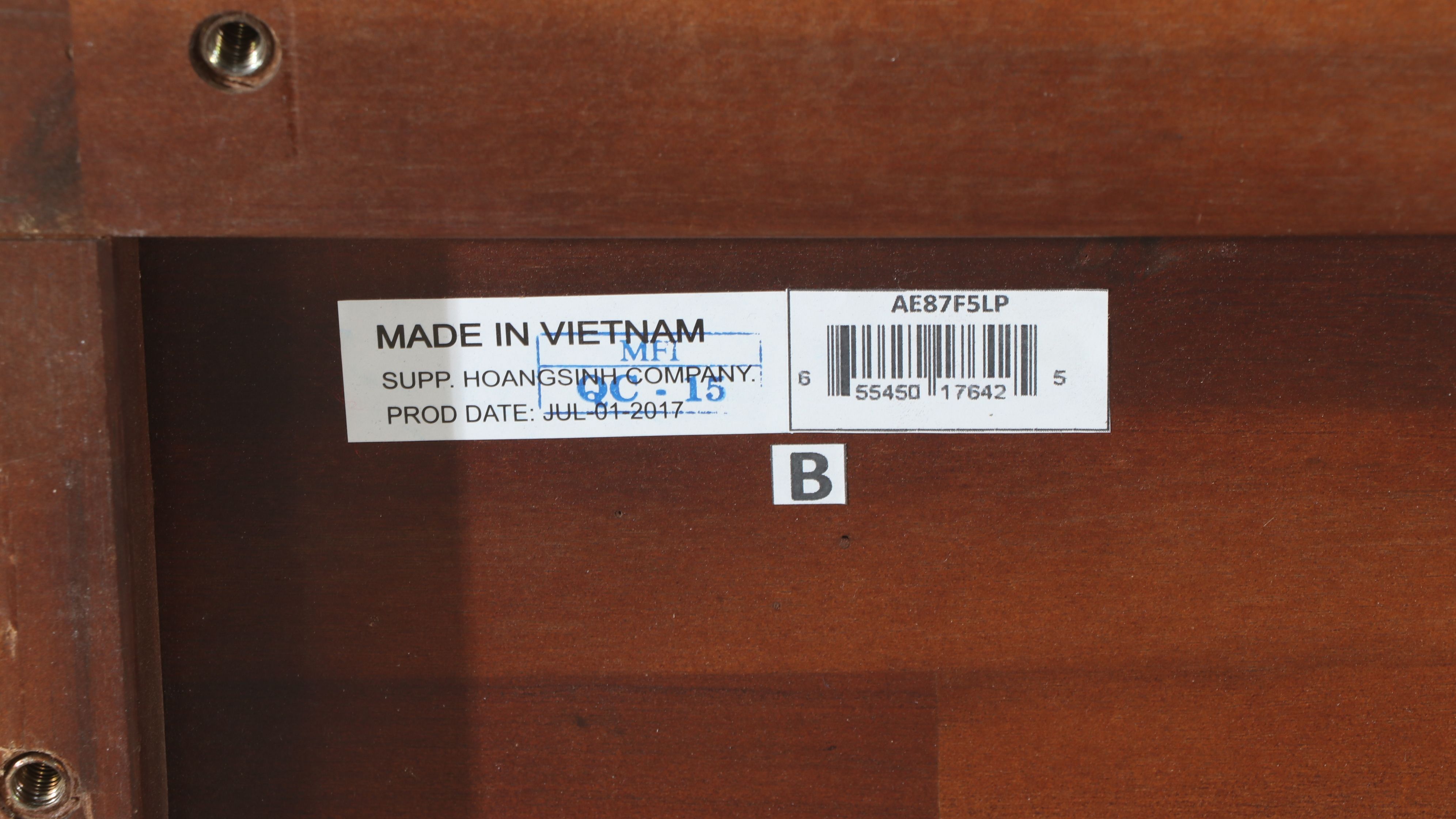 Contemporary Farmhouse Style Bed Frame and Coordinating Nightstands