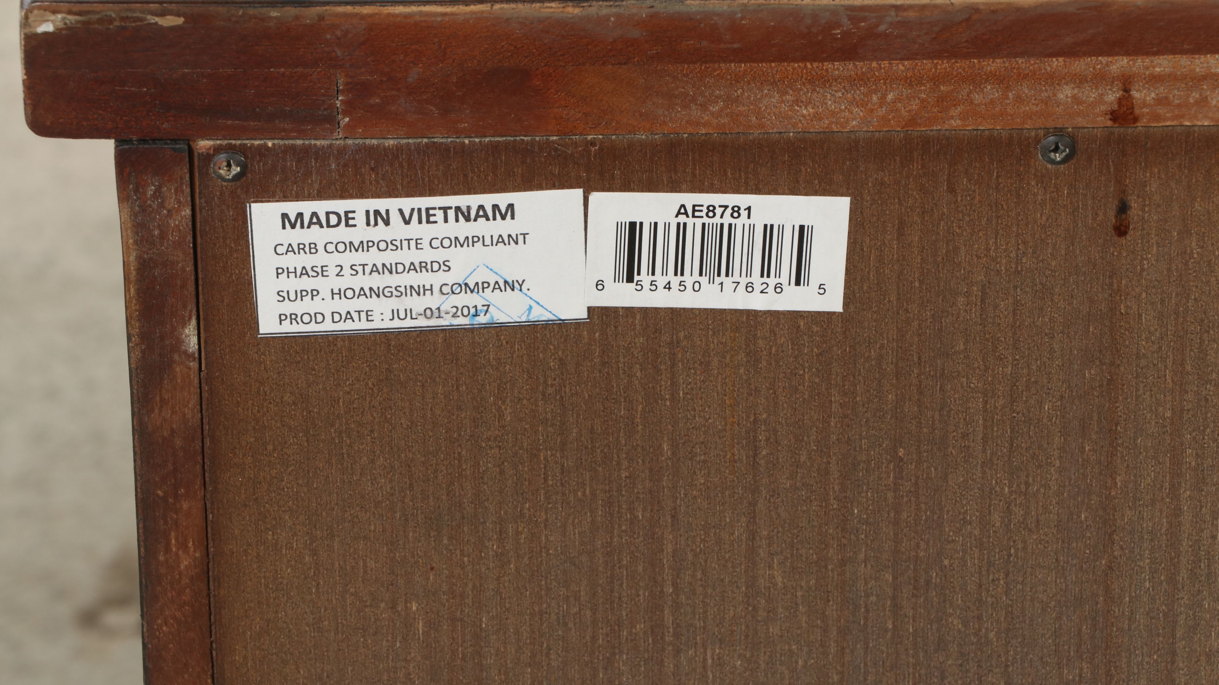 Contemporary Farmhouse Style Bed Frame and Coordinating Nightstands