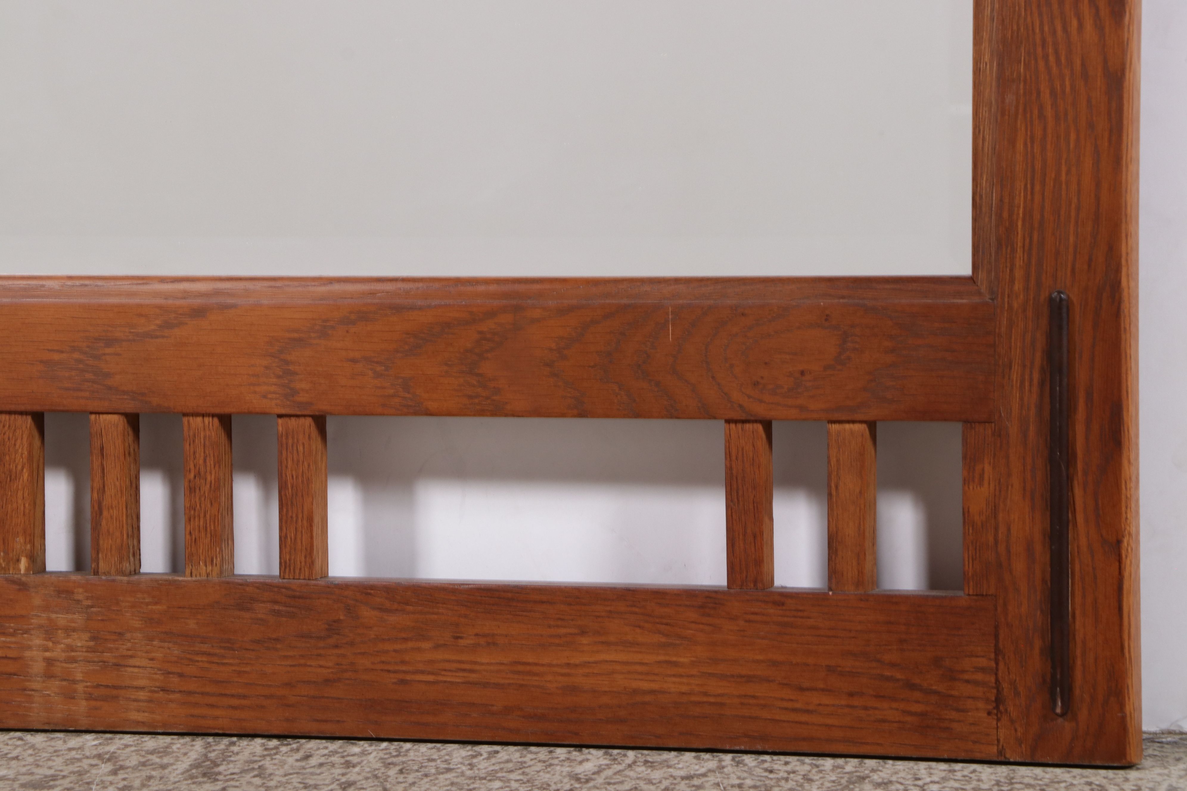 American Craftsman Style Wooden Wall Mirror