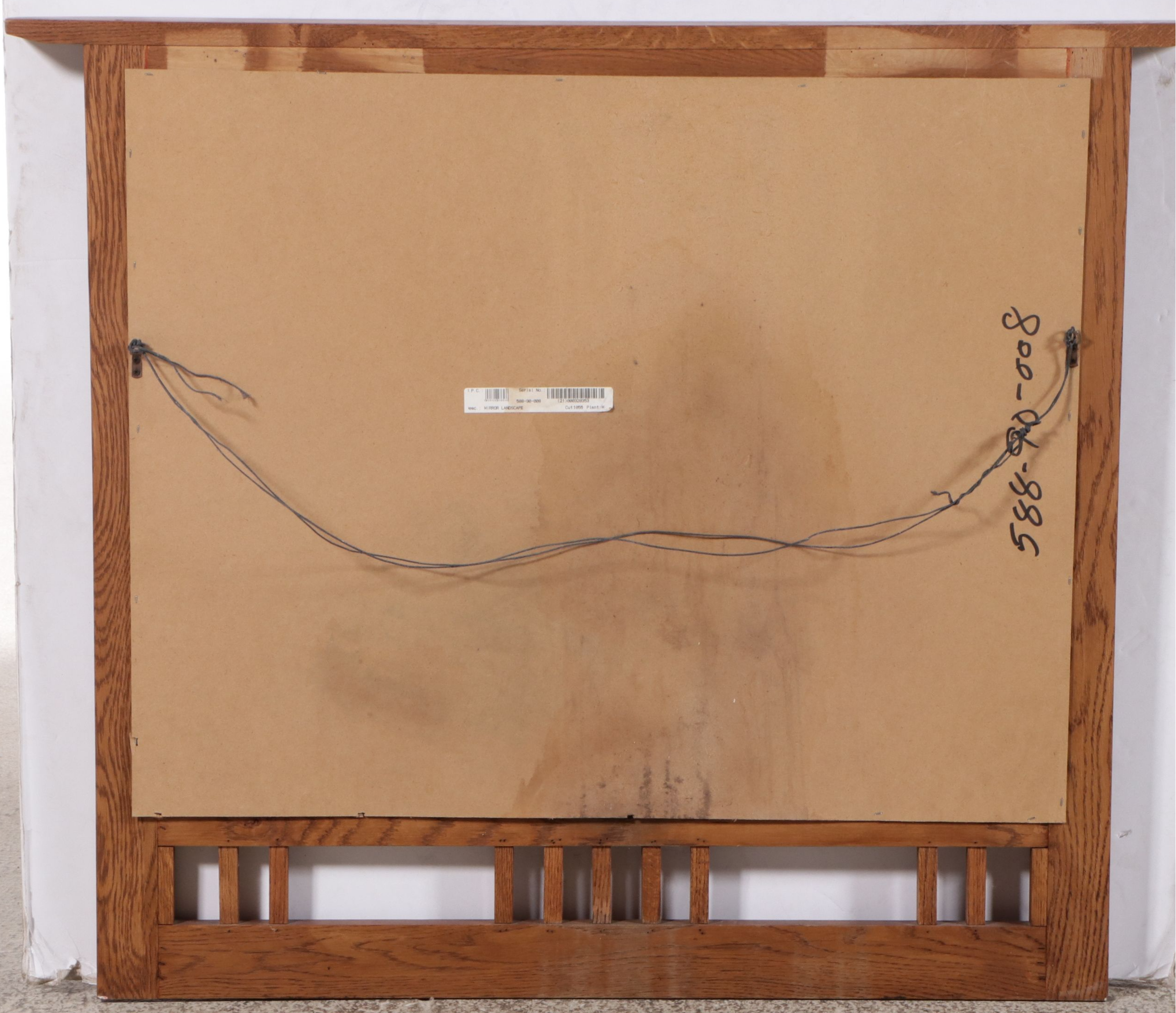 American Craftsman Style Wooden Wall Mirror