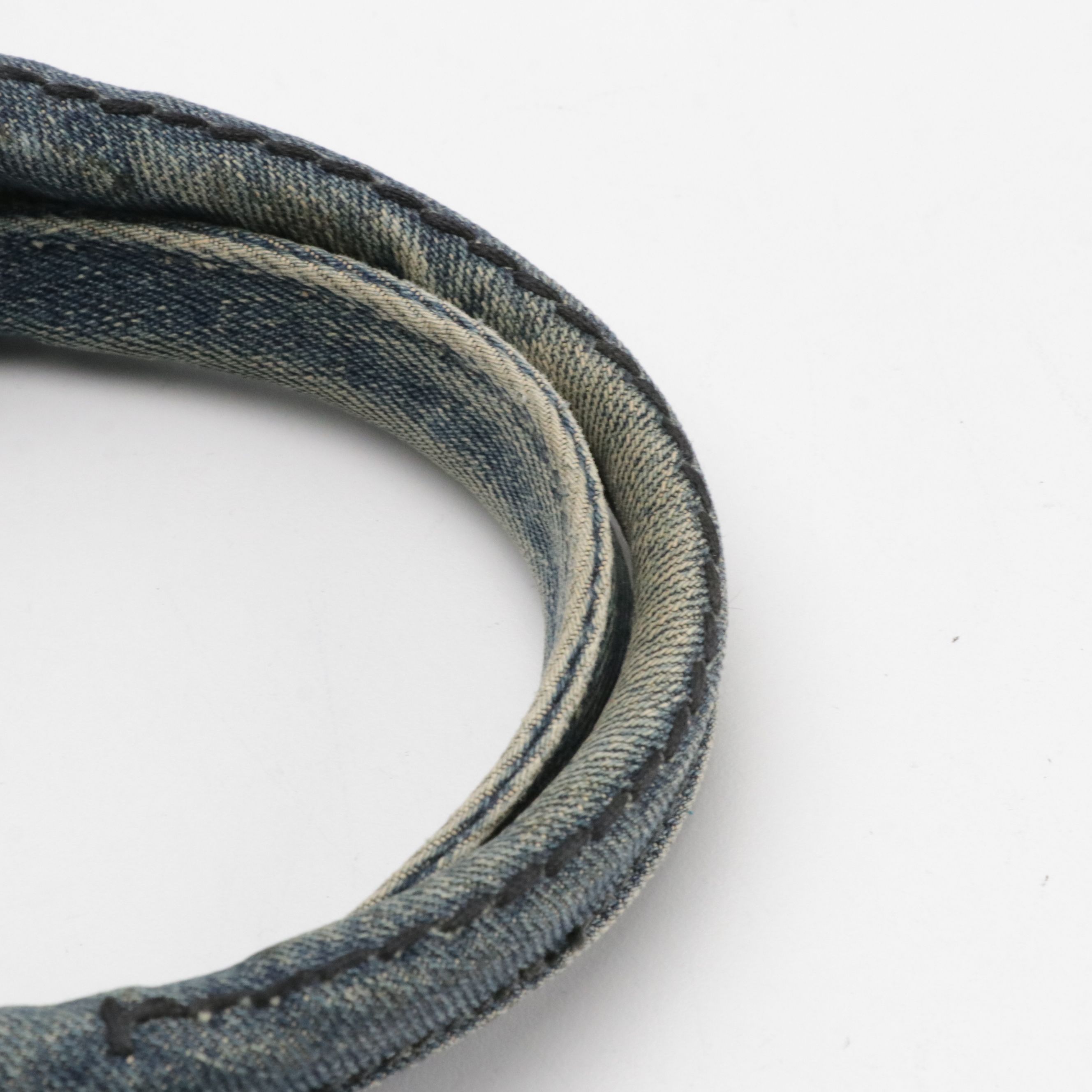 Prada Small Blue Denim Canapa Logo Canvas Small Two-Way Tote