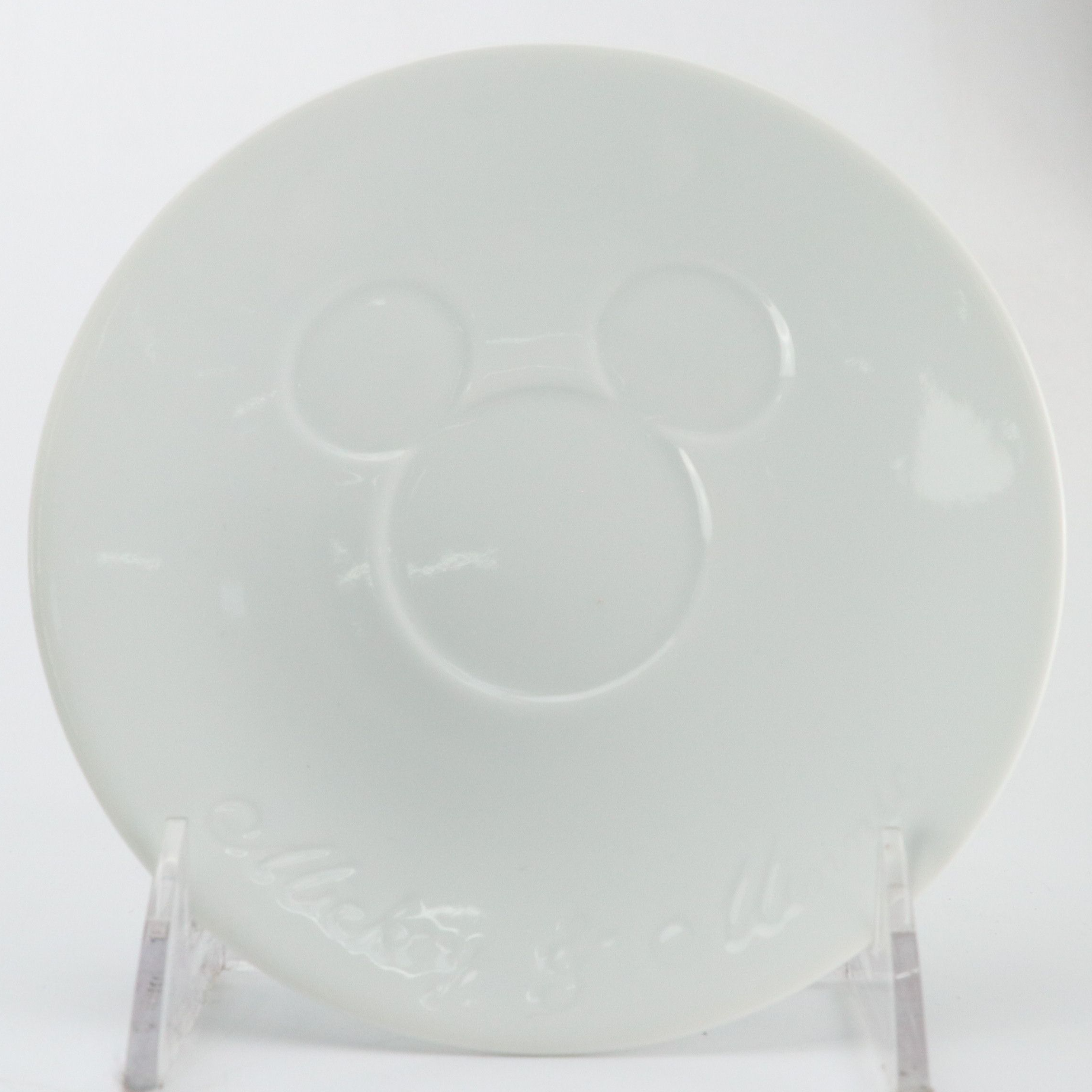 Disney Japan Mickey & Minnie Porcelain "Heartful" Teacups and Saucers, With Box