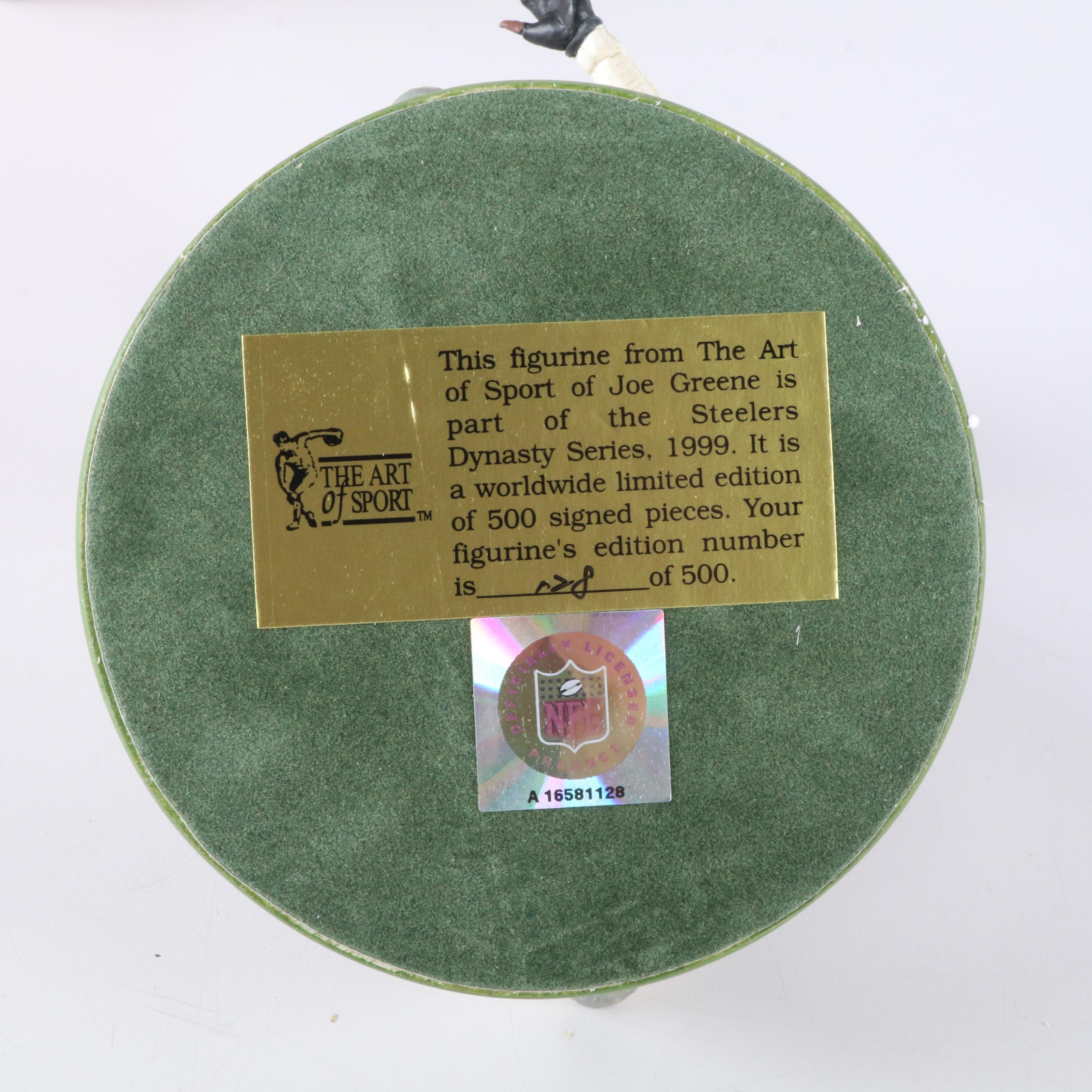 Joe Green Signed Pittsburgh Steelers The Art of Sport Limited Edition Figurine