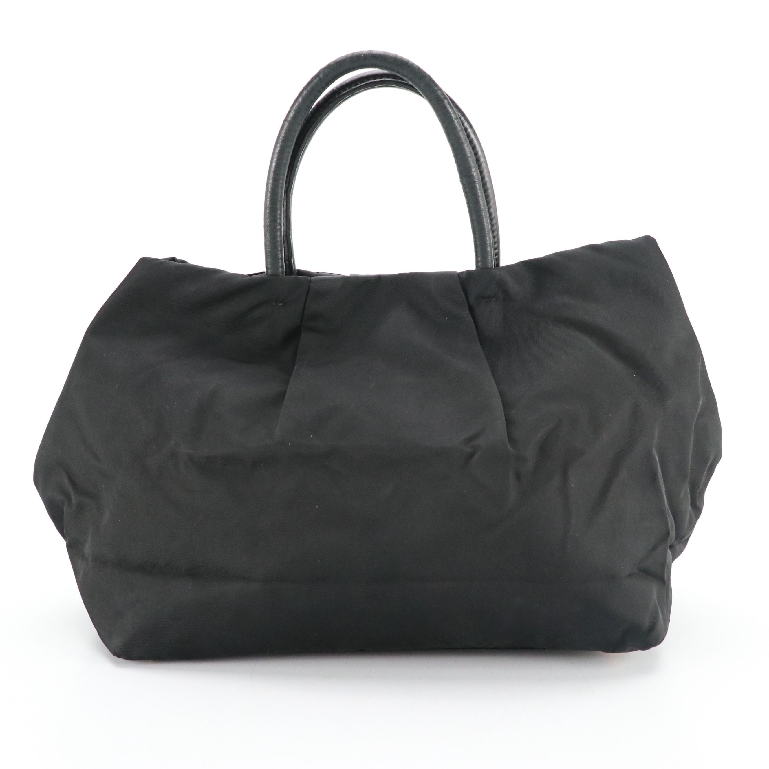 Prada Vara Bow Tote in Black Tessuto Nylon and Leather