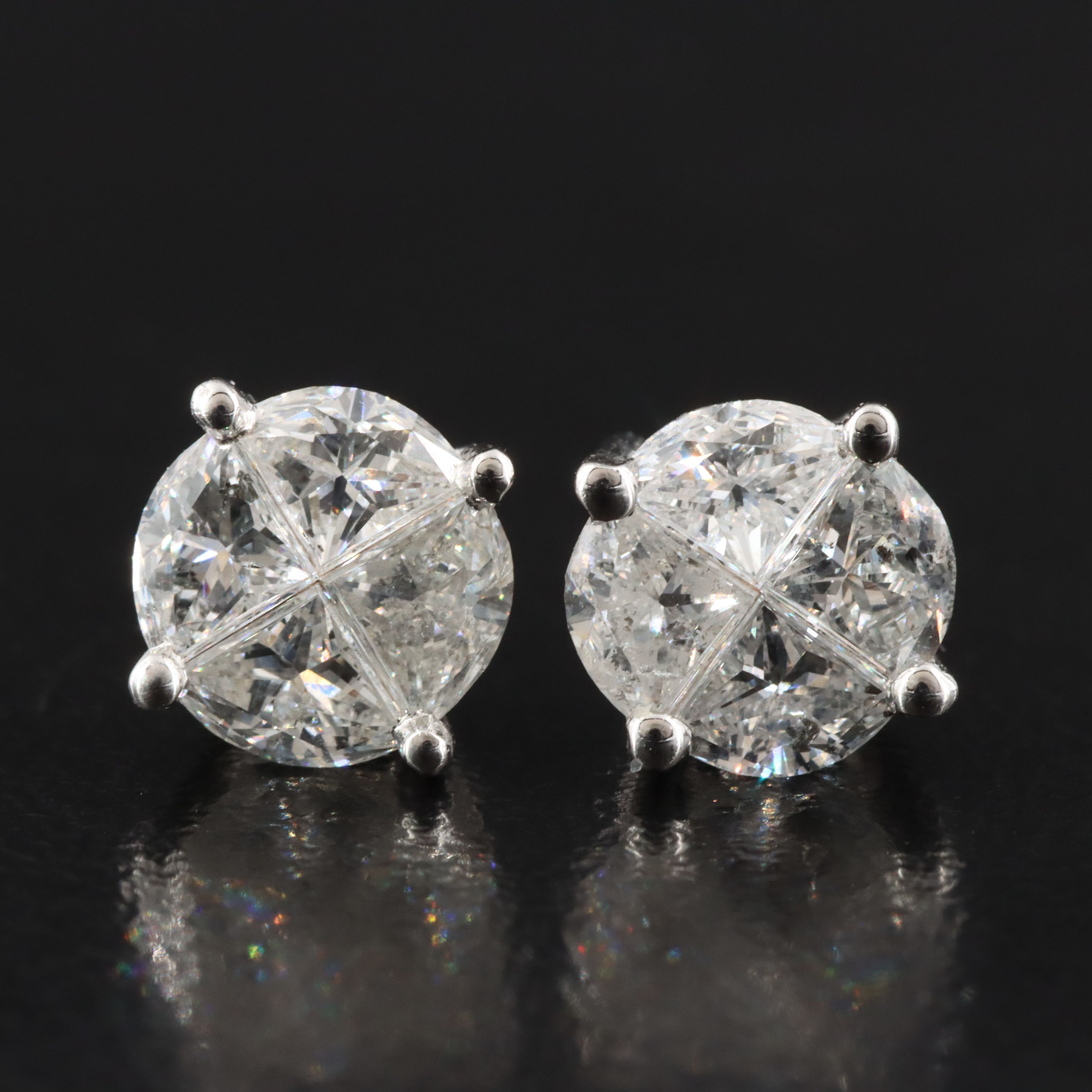 14K 1.50 CTW Diamond Earrings