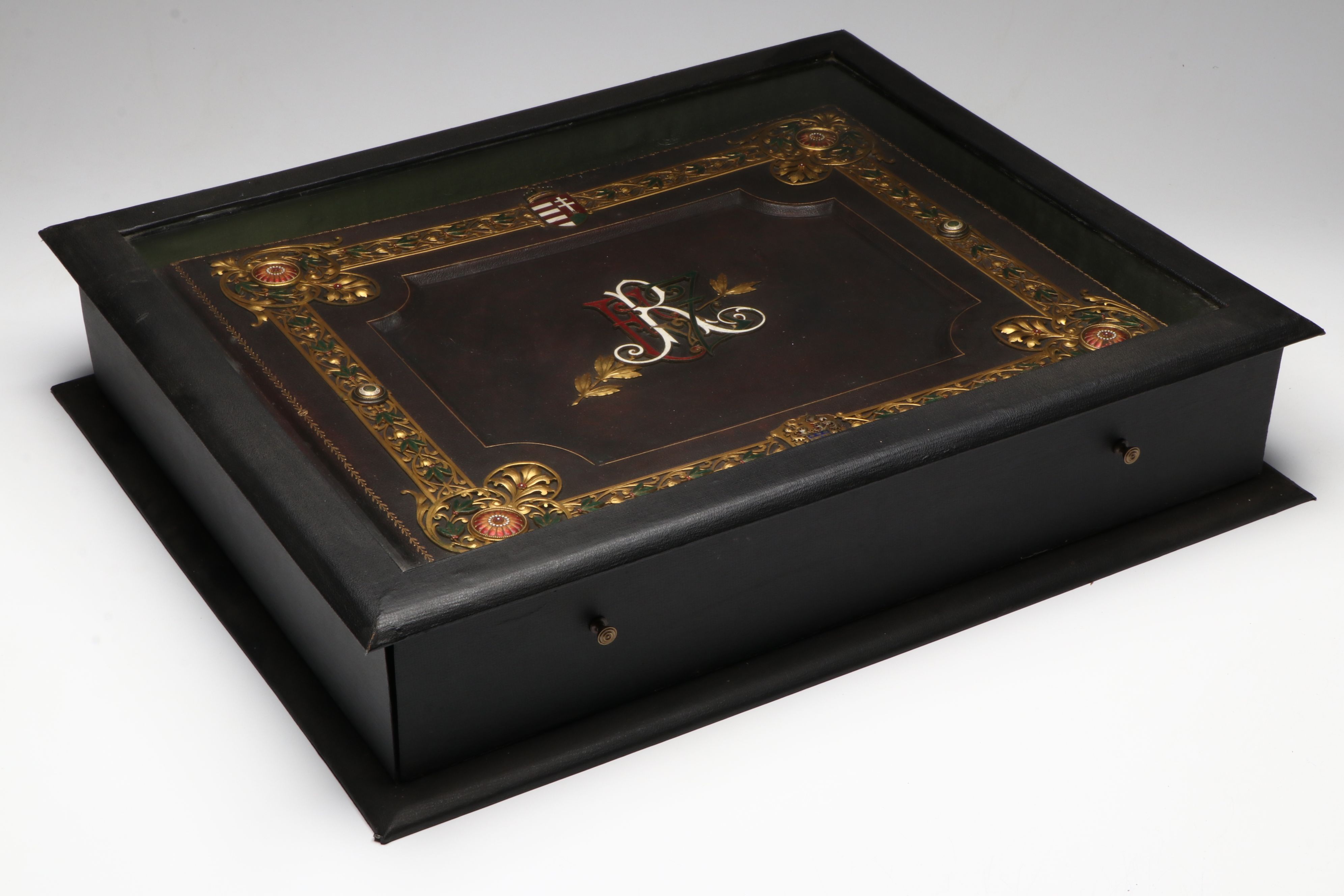 1911 Austrian Presentation Album with Printed Photographs Added in 2013