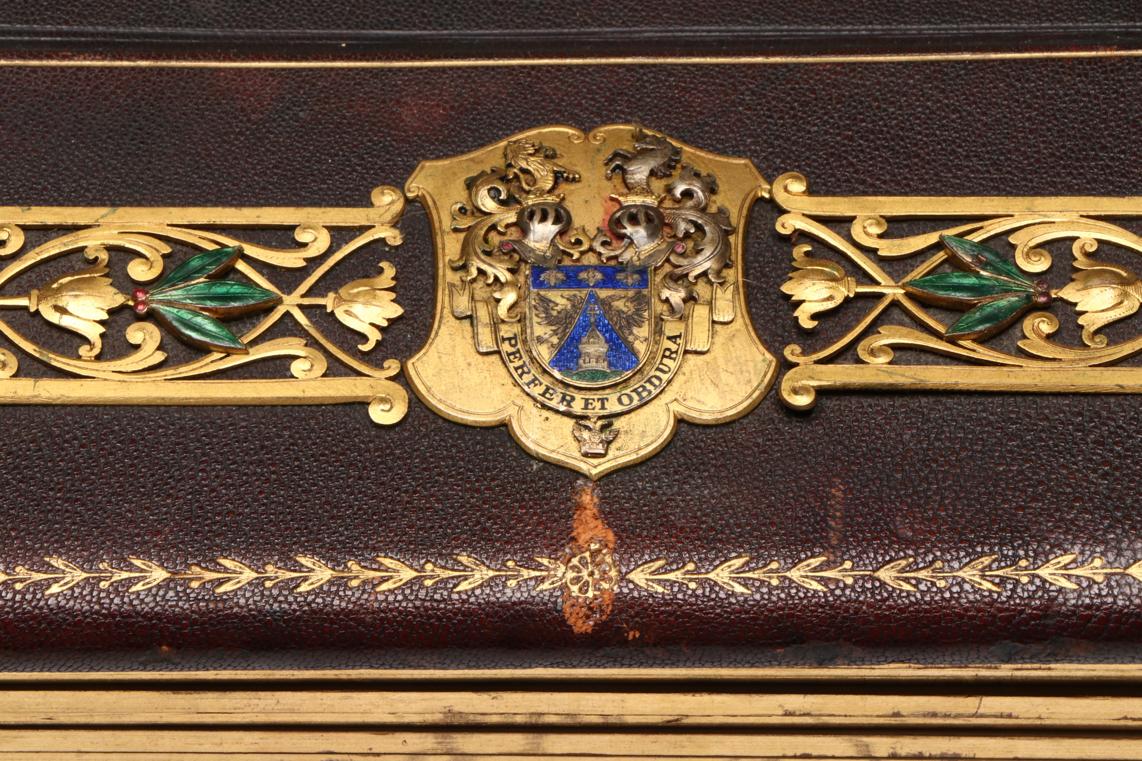 1911 Austrian Presentation Album with Printed Photographs Added in 2013