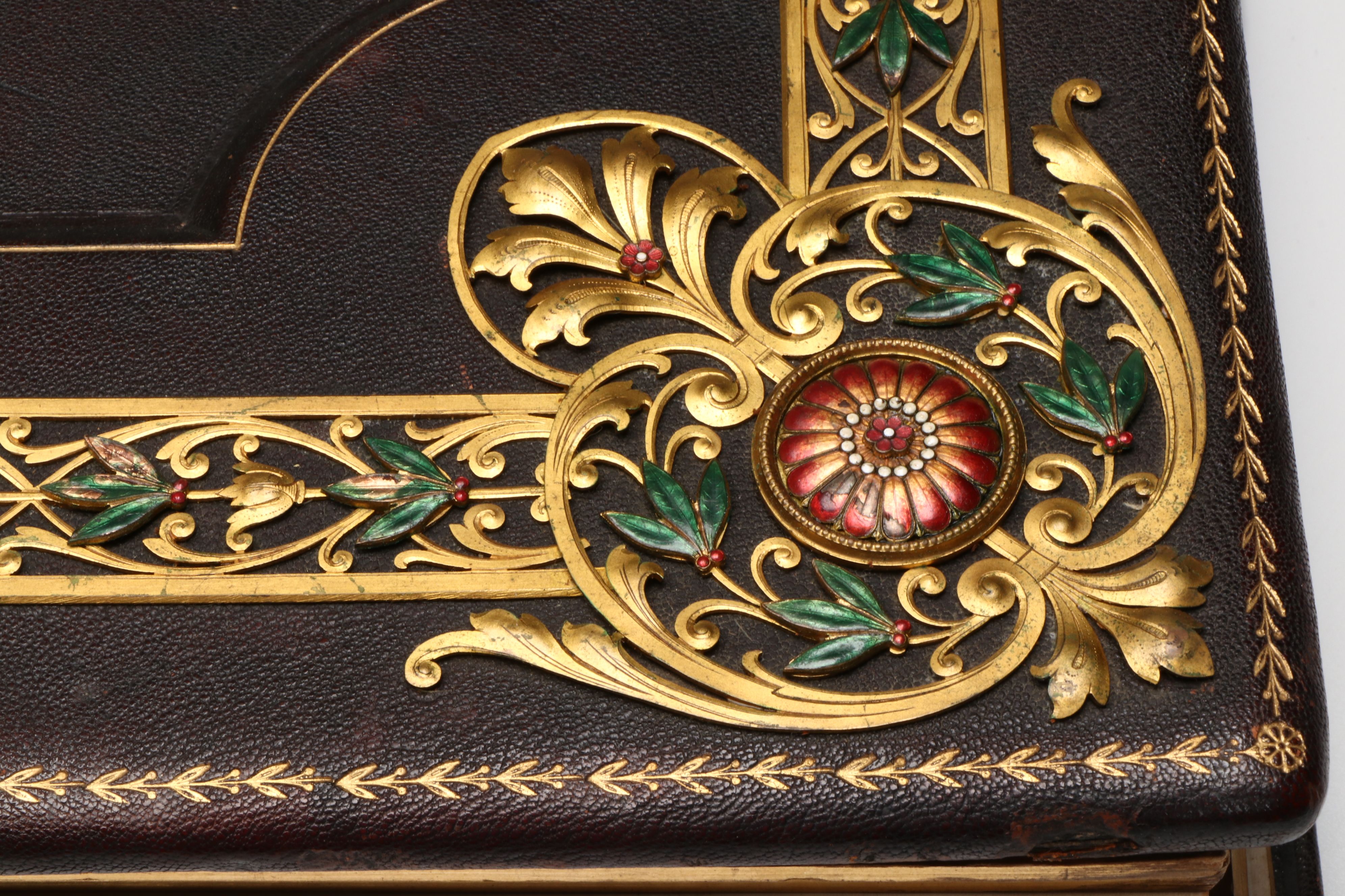 1911 Austrian Presentation Album with Printed Photographs Added in 2013