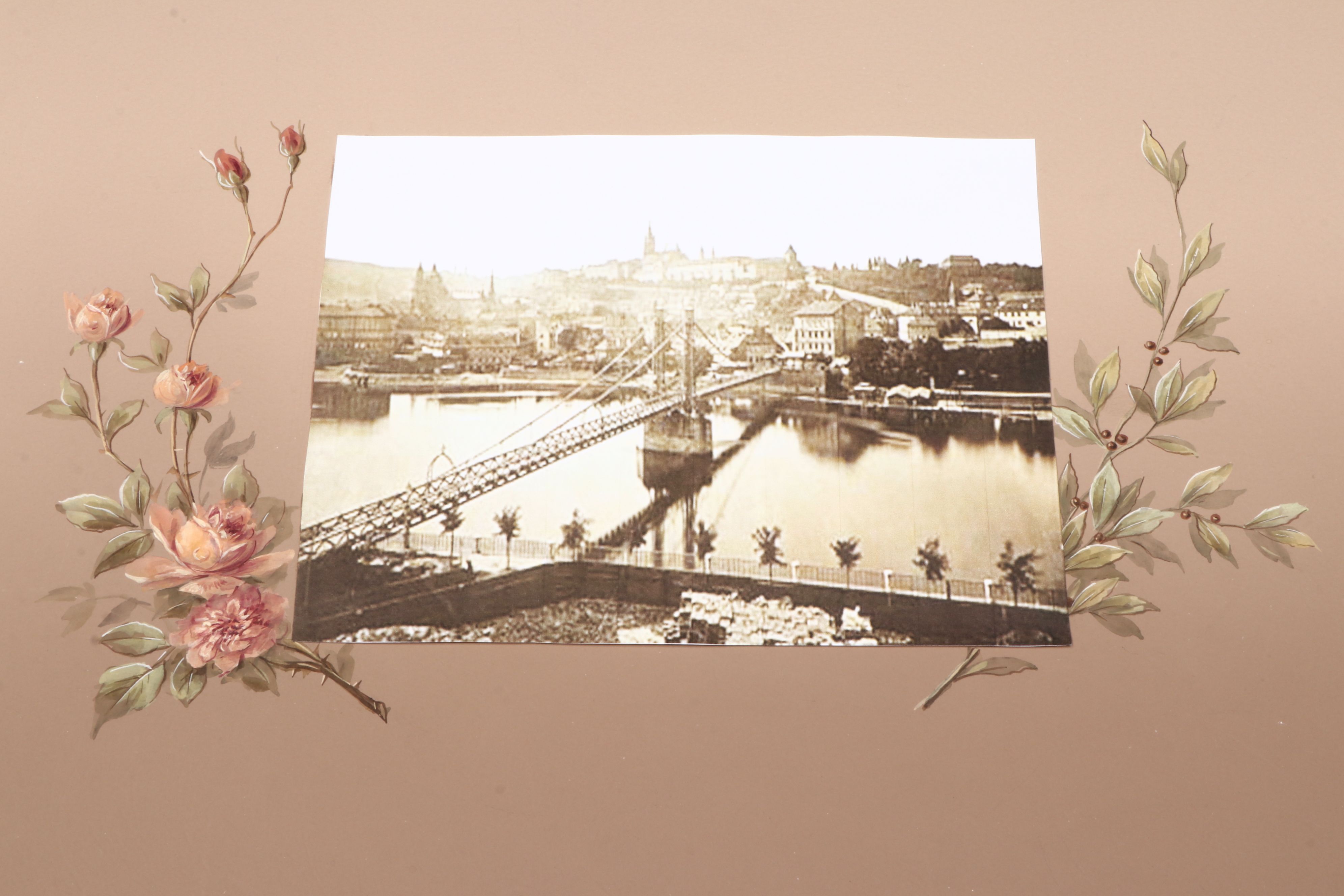 1911 Austrian Presentation Album with Printed Photographs Added in 2013