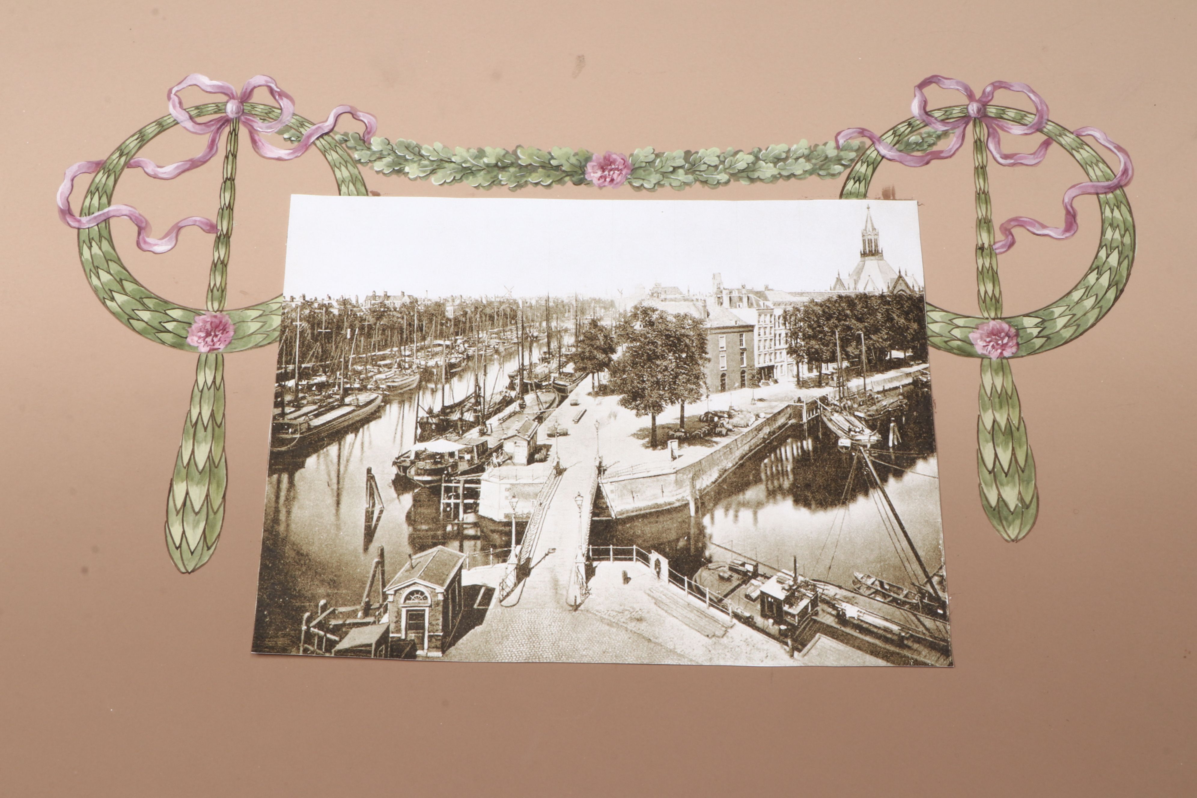 1911 Austrian Presentation Album with Printed Photographs Added in 2013