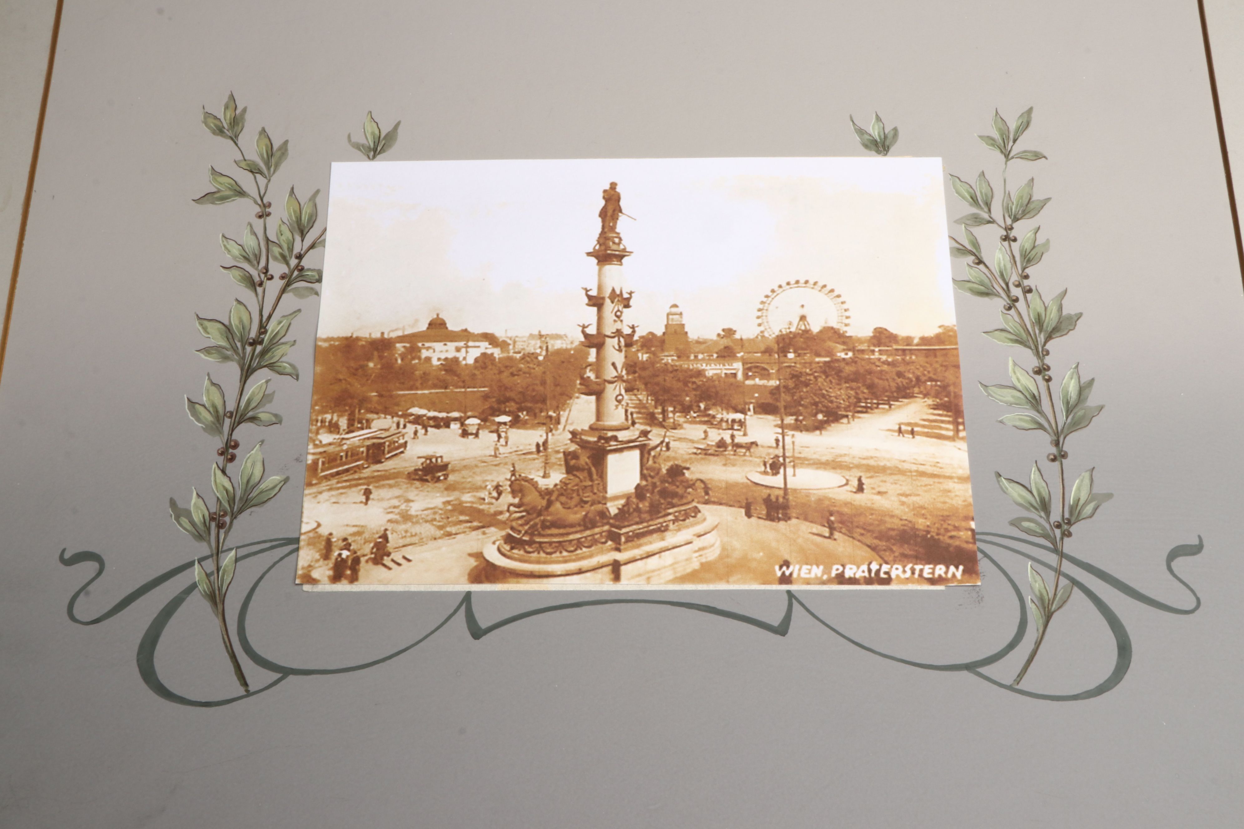 1911 Austrian Presentation Album with Printed Photographs Added in 2013