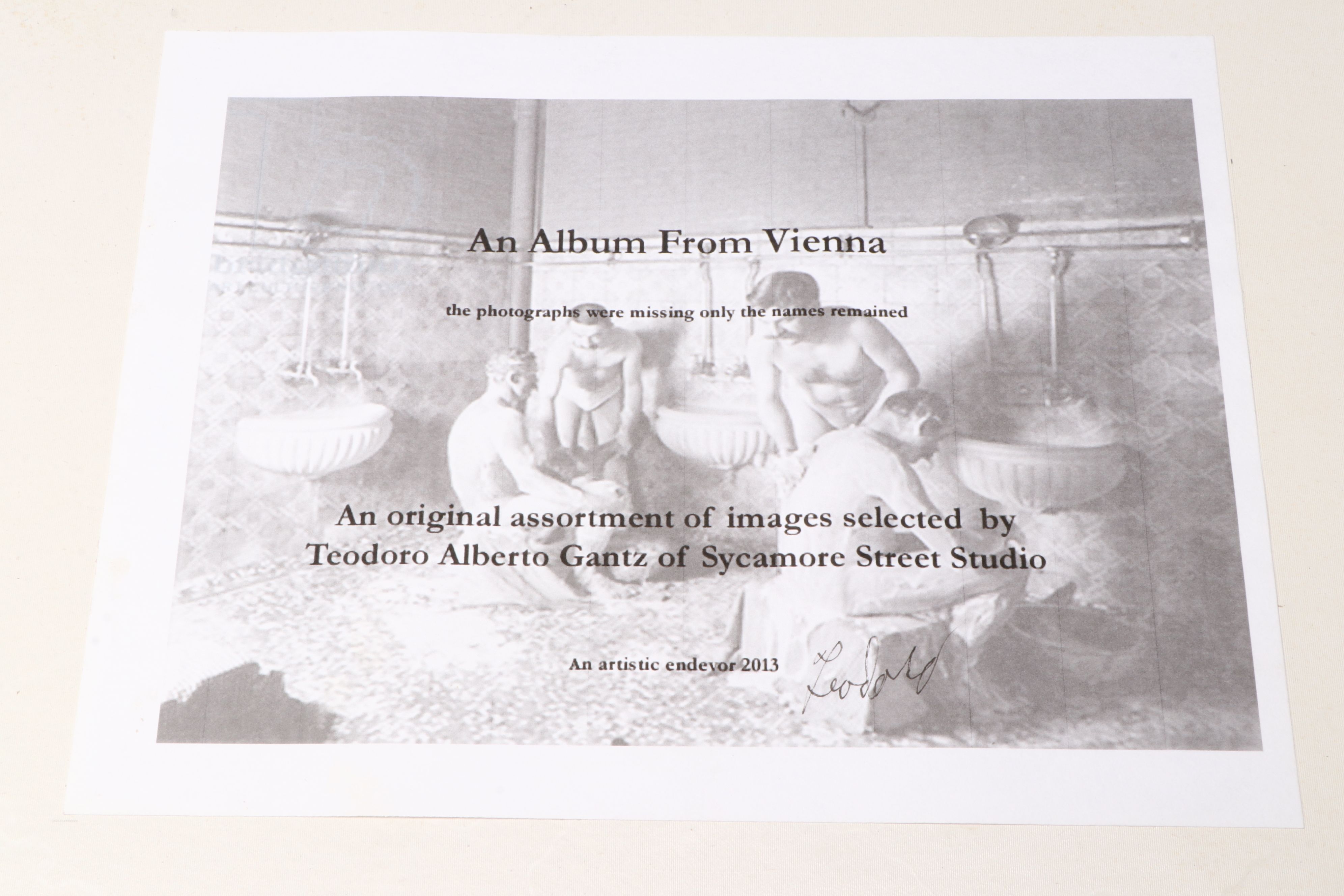 1911 Austrian Presentation Album with Printed Photographs Added in 2013