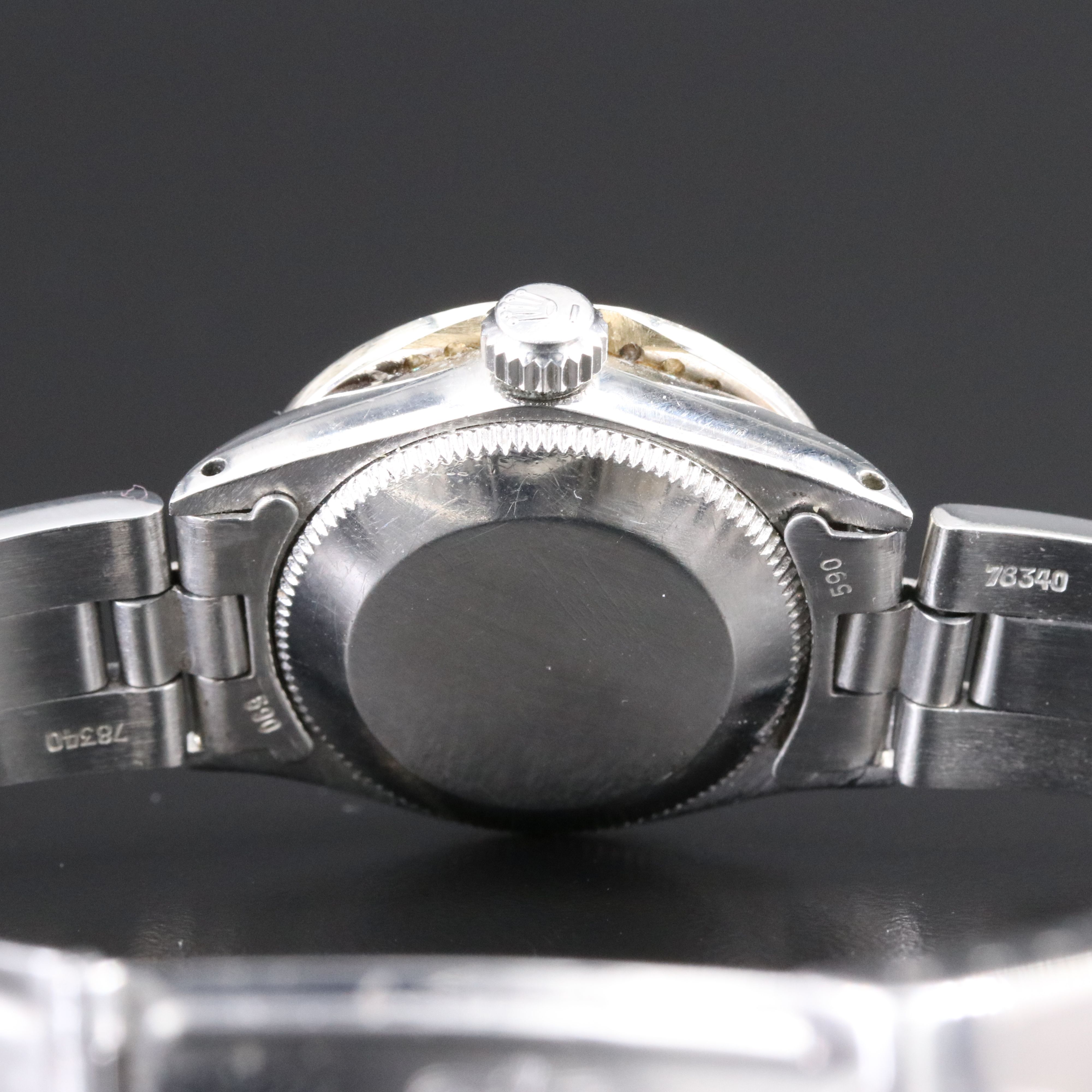 1970 Rolex Custom Diamond Dial & Bezel Datejust Watch