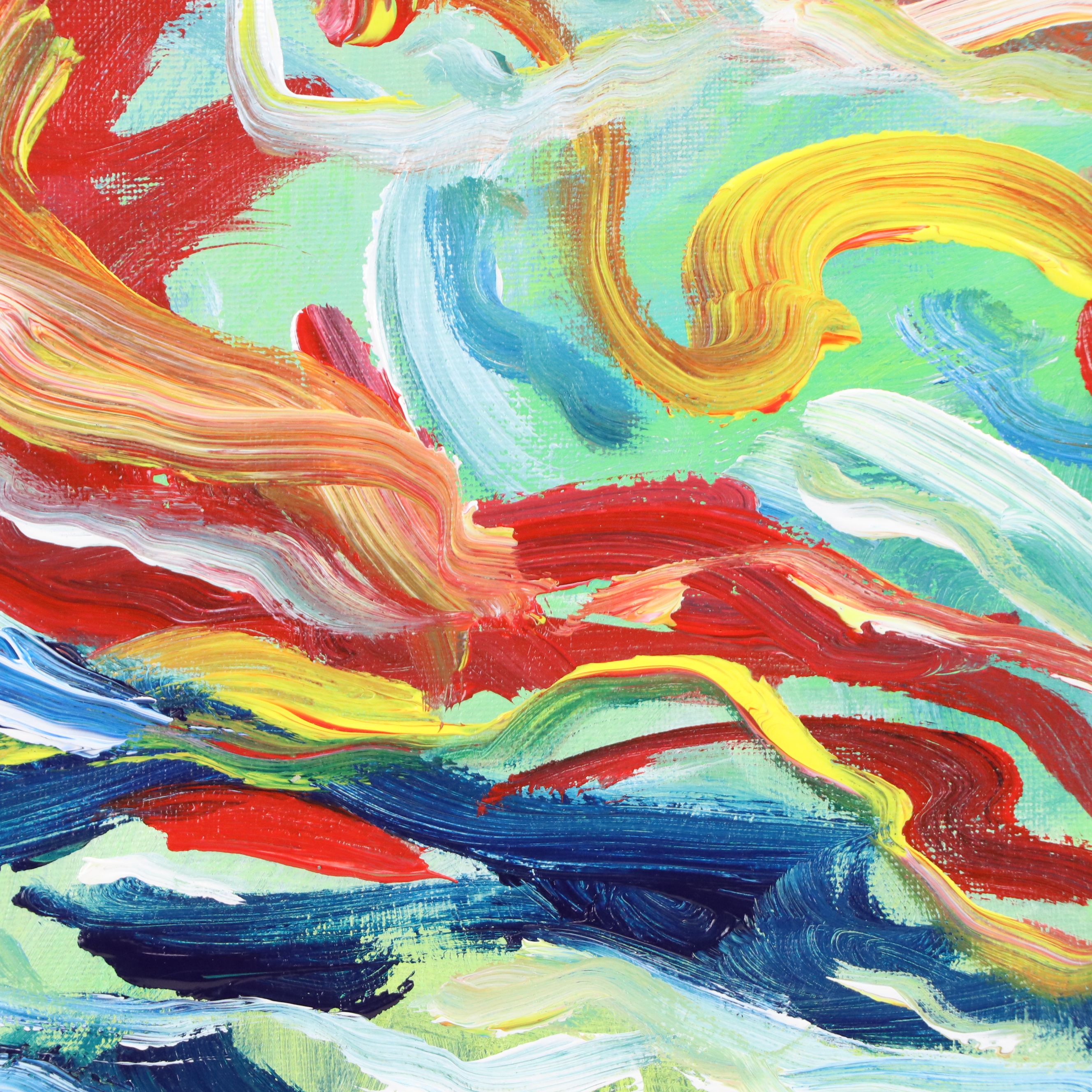 Saul Gefen Modern Expressionist Acrylic Painting, 2025