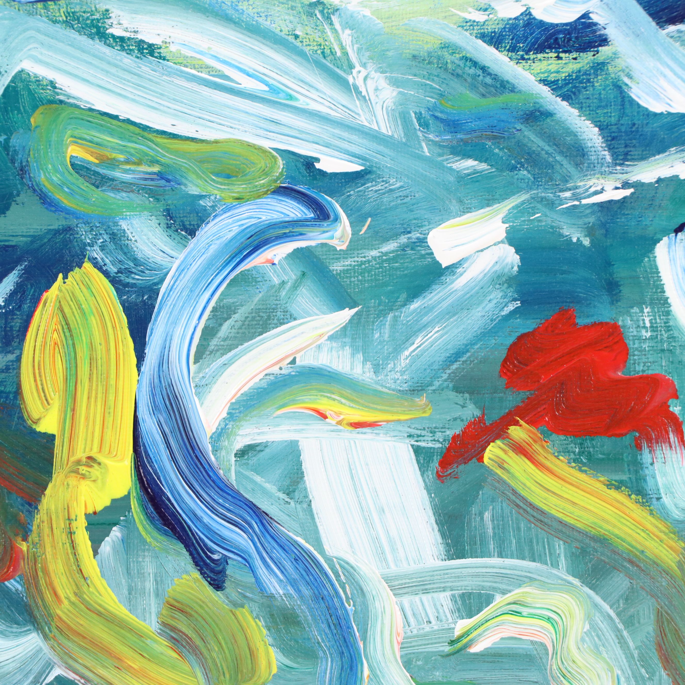 Saul Gefen Modern Expressionist Acrylic Painting, 2025