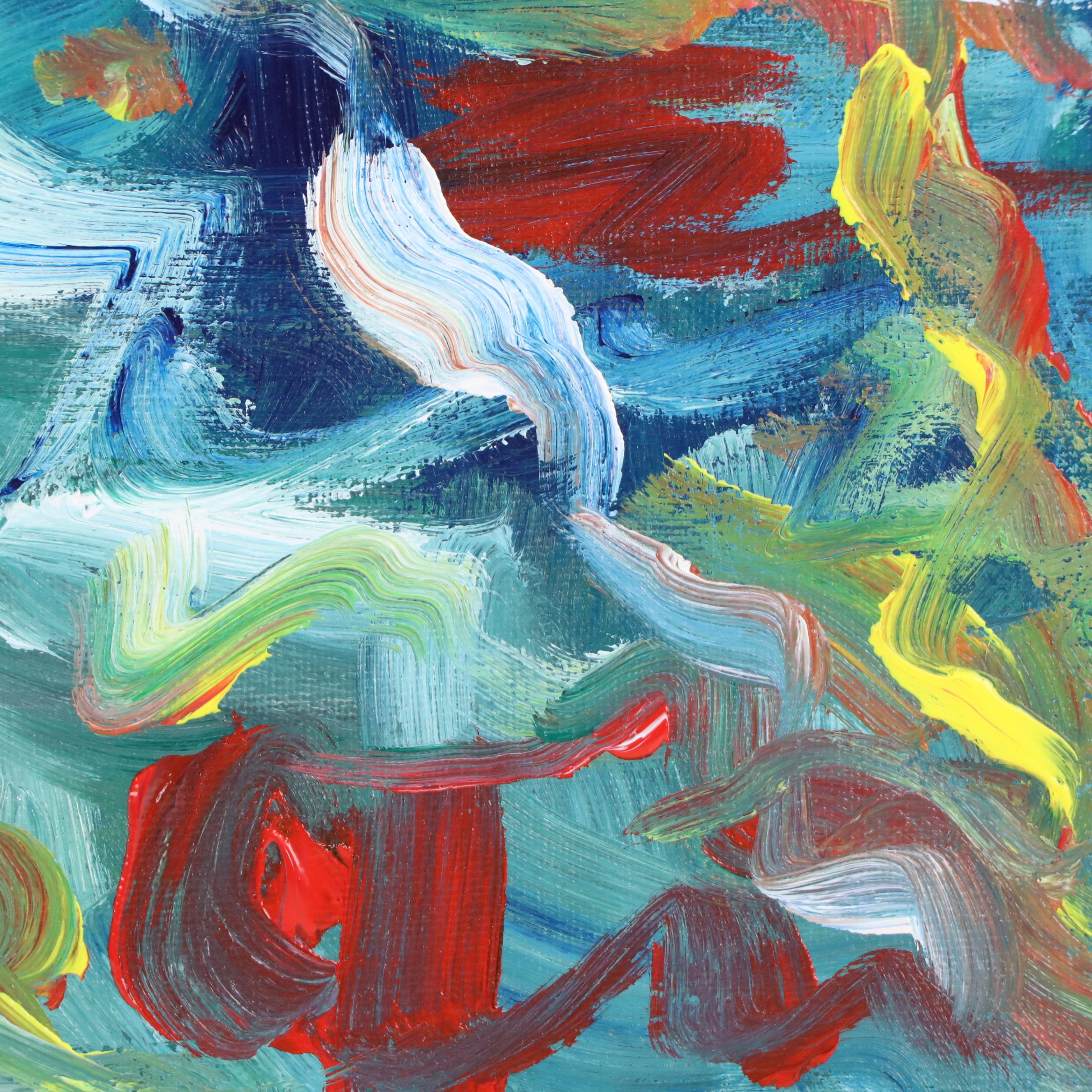 Saul Gefen Modern Expressionist Acrylic Painting, 2025