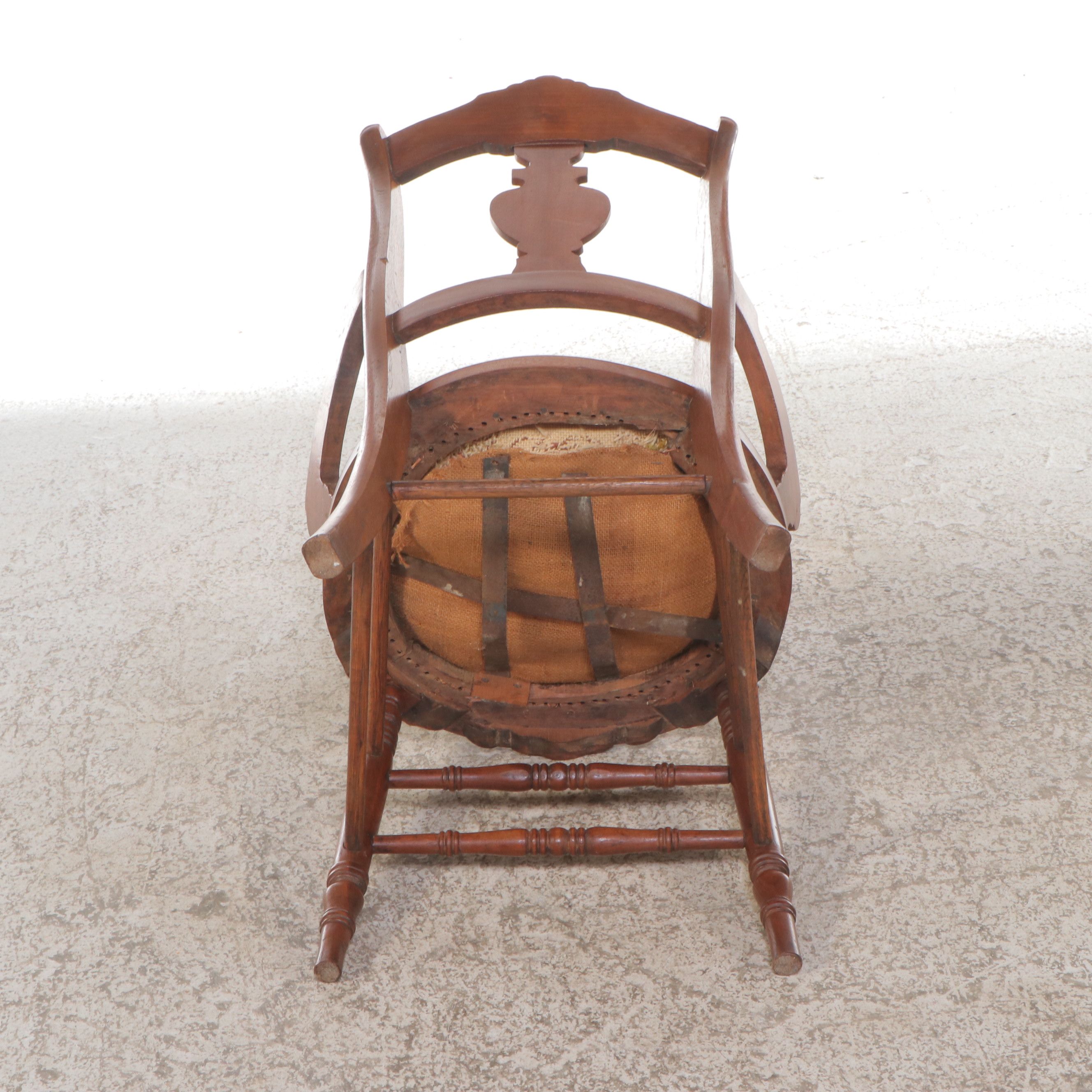 Victorian Walnut Dining Chairs with Needlepoint Upholstery, Early 20th Century