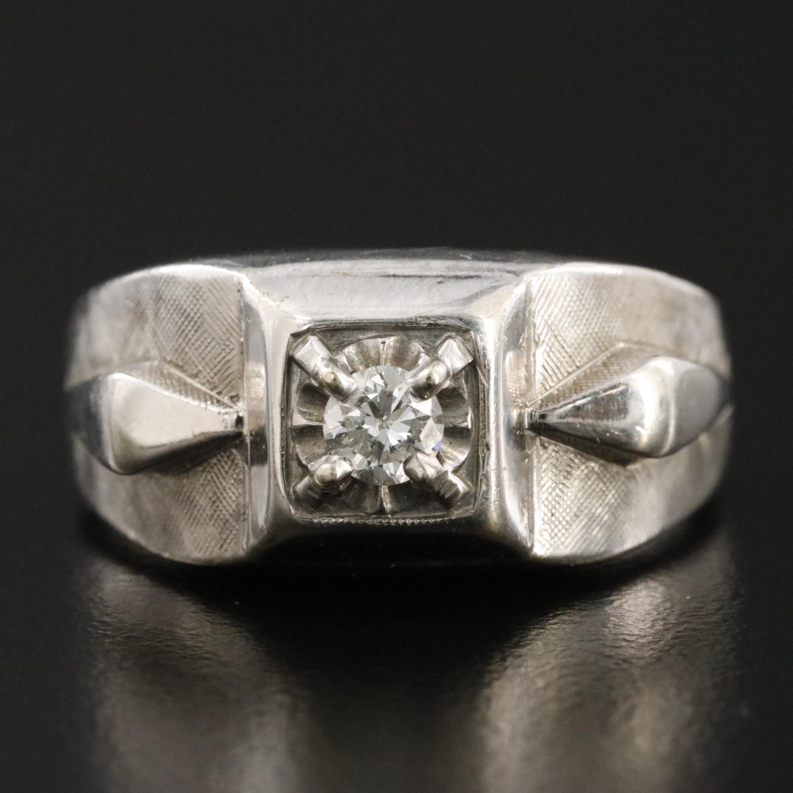 14K 0.20 CT Diamond Ring