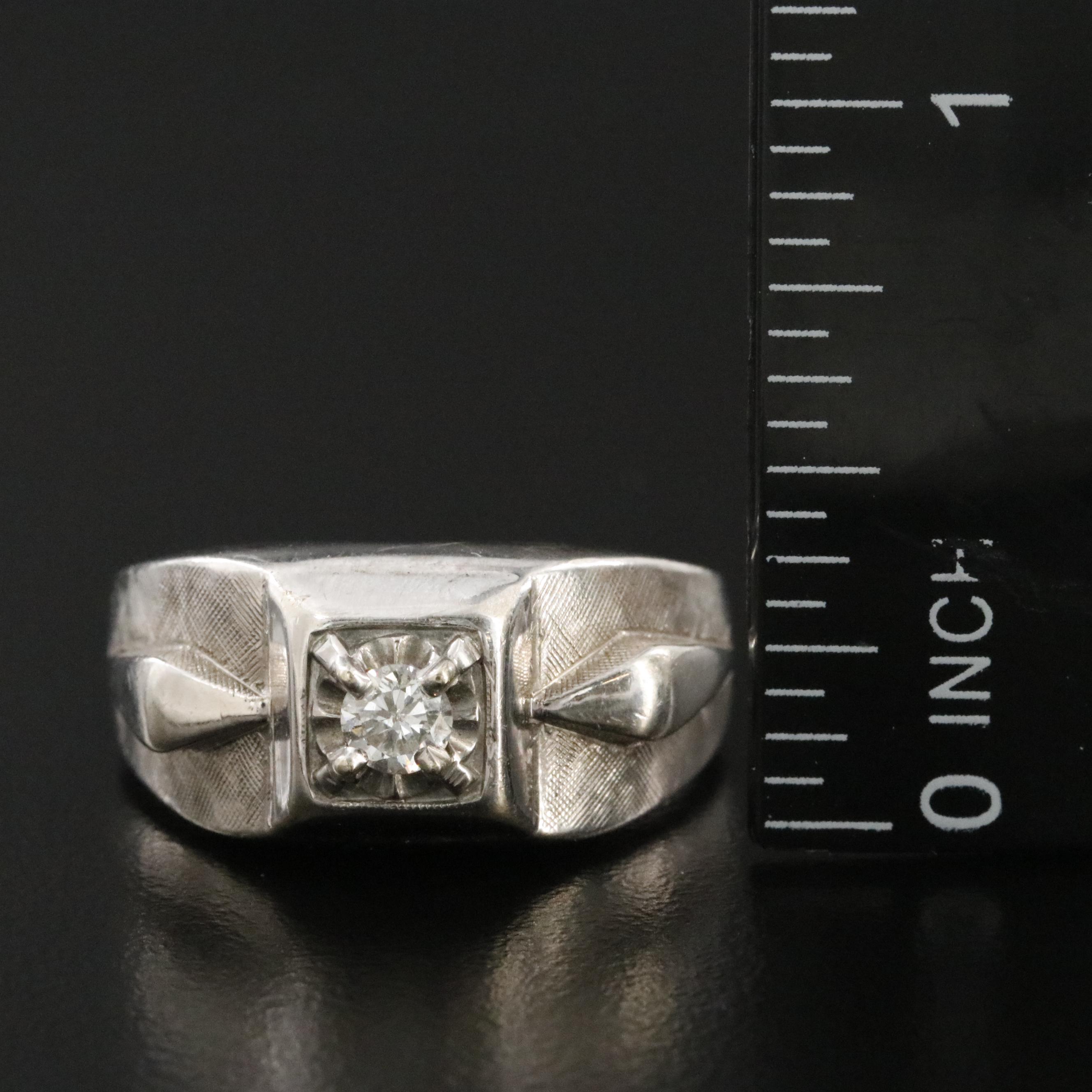 14K 0.20 CT Diamond Ring