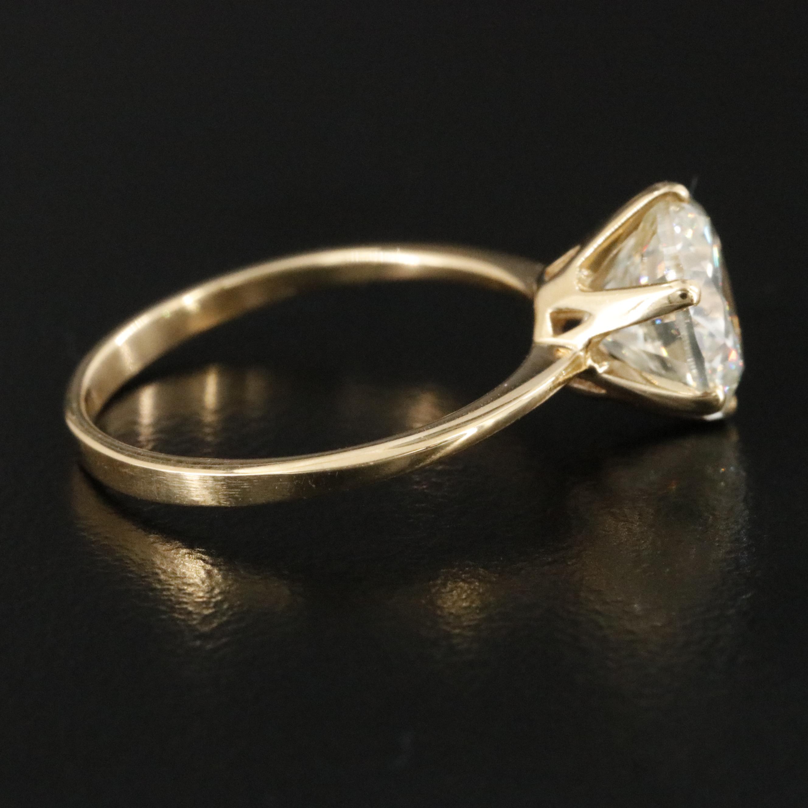 18K 2.30 CT Diamond Solitaire Ring