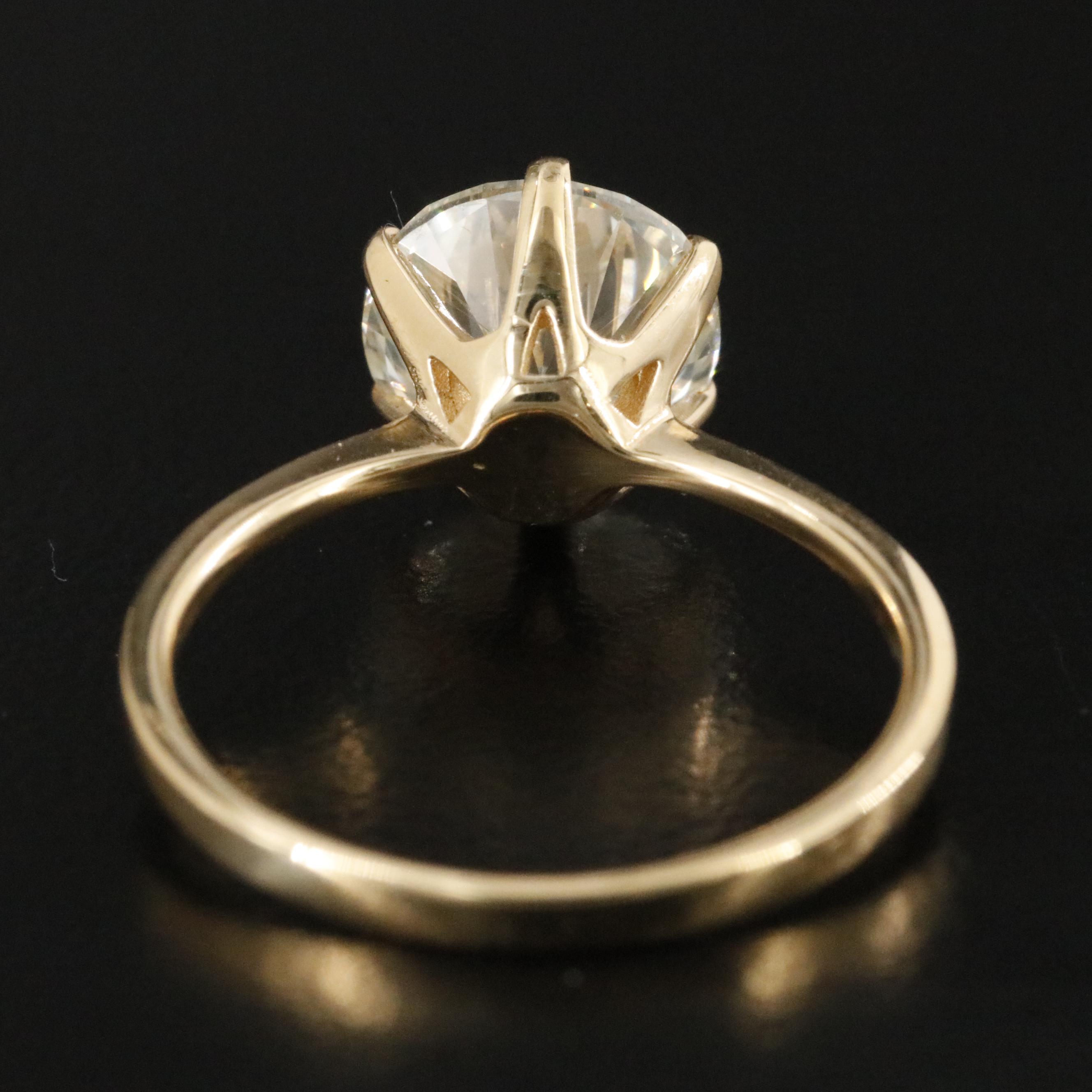 18K 2.30 CT Diamond Solitaire Ring