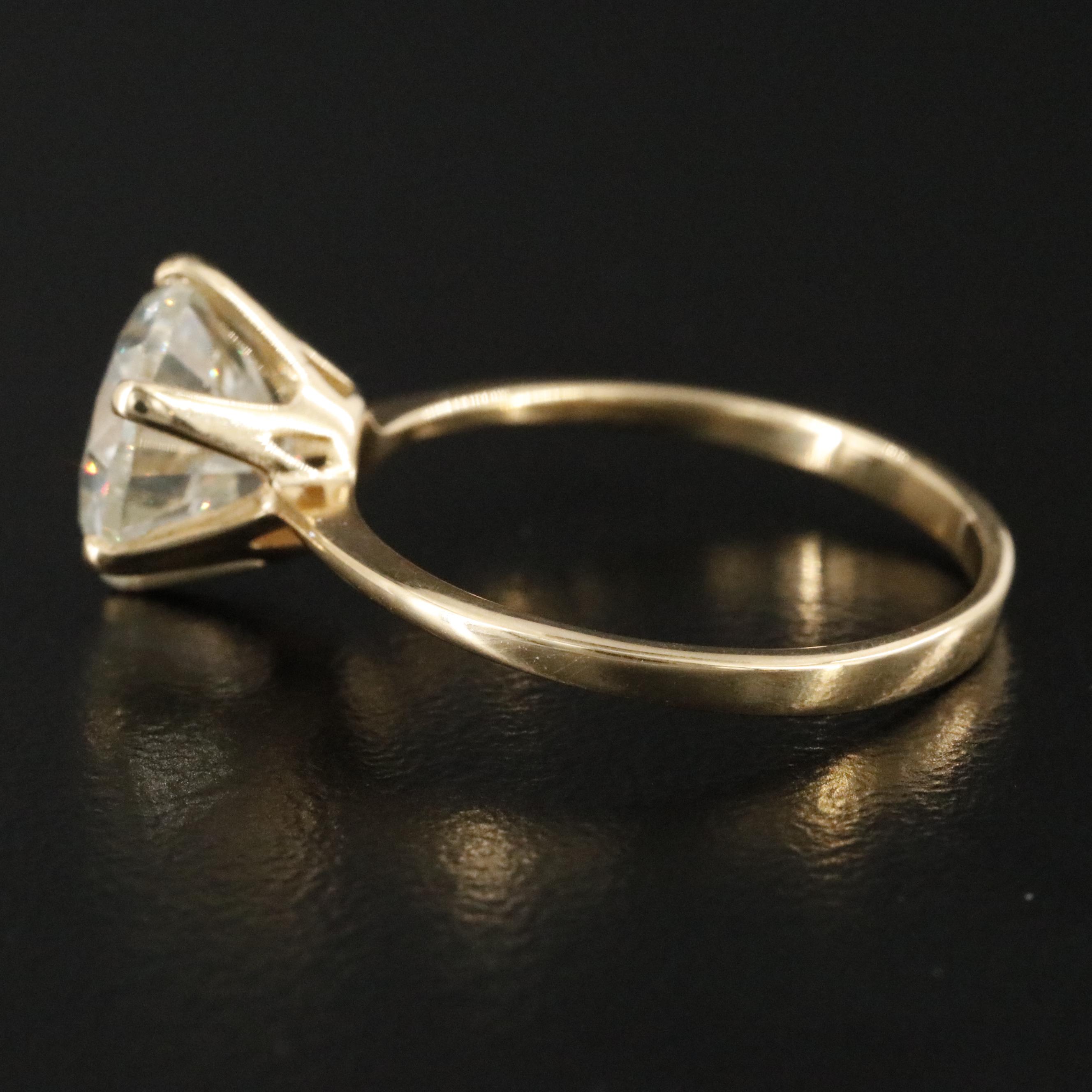 18K 2.30 CT Diamond Solitaire Ring