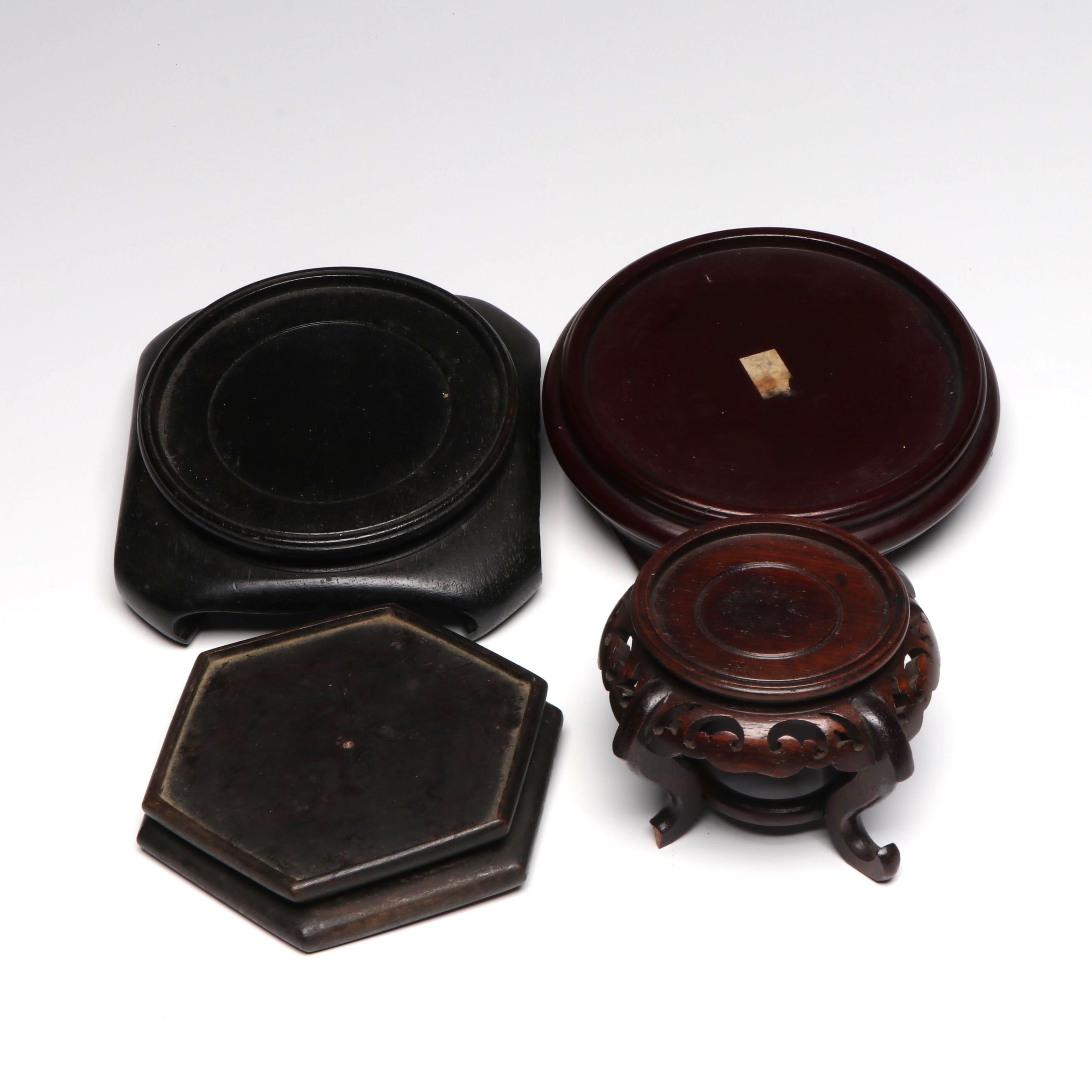 Chinese Wooden Vase Stands