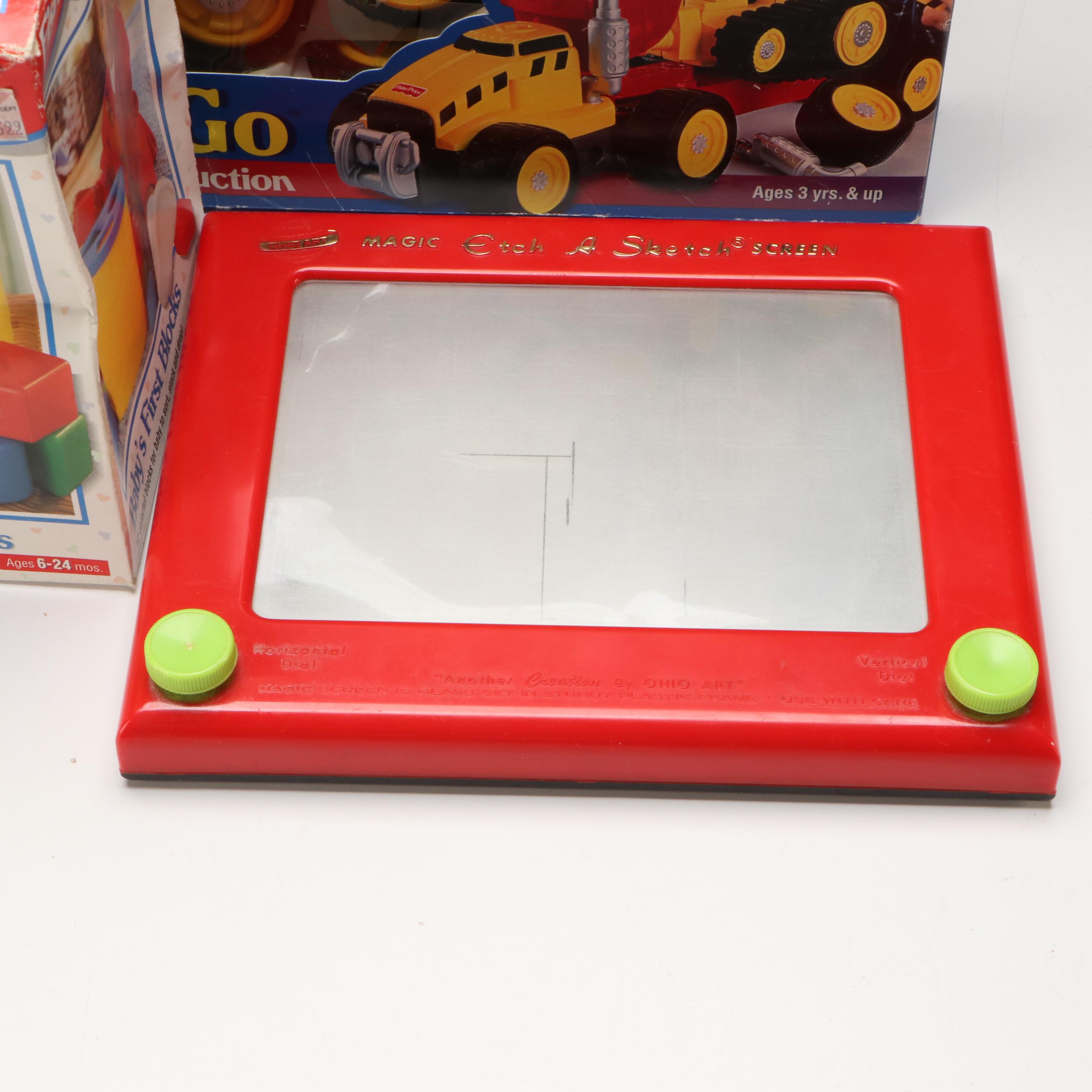 Ohio Art Etch-A-Sketch, Fisher-Price "Build n' Go" Construction and More Toys