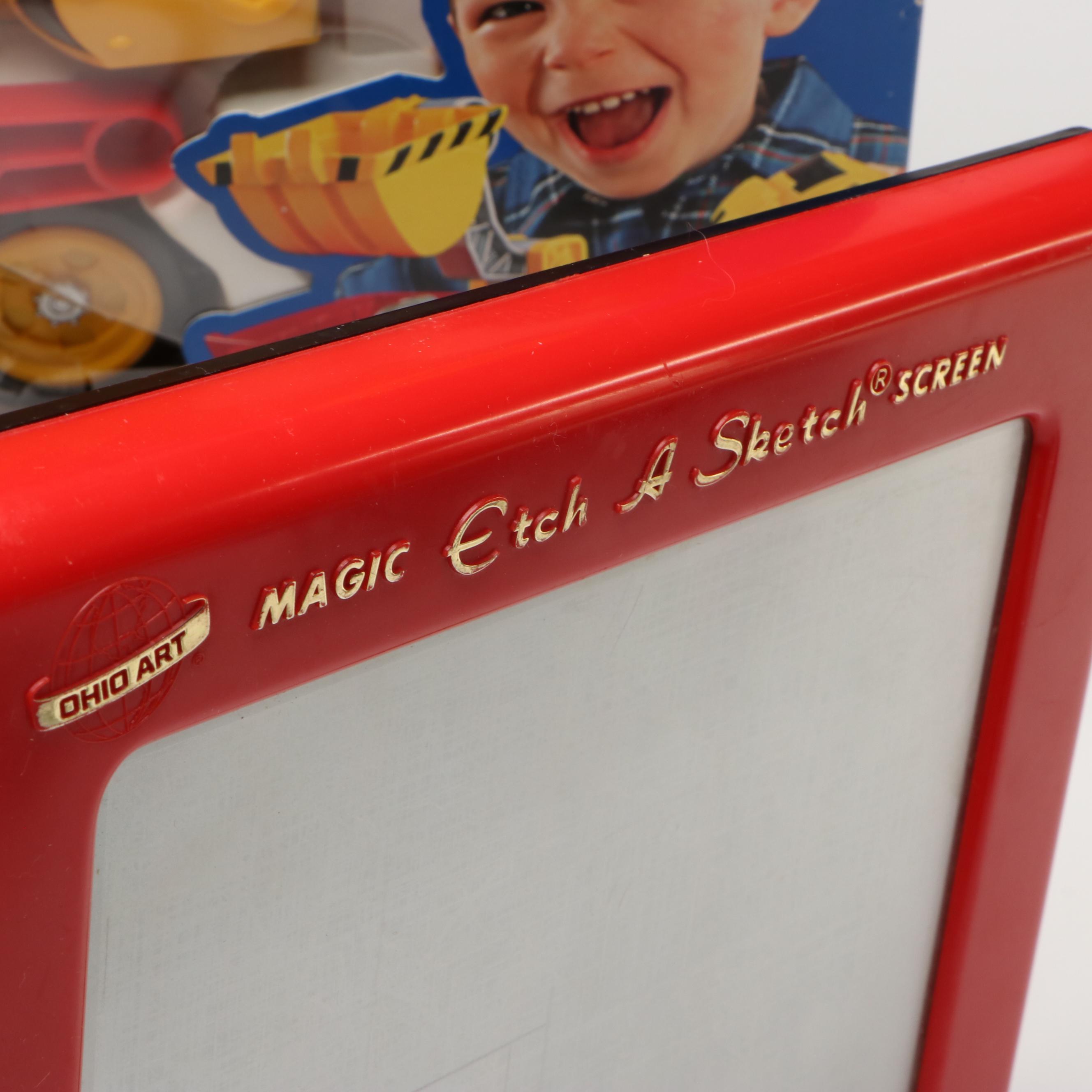 Ohio Art Etch-A-Sketch, Fisher-Price "Build n' Go" Construction and More Toys