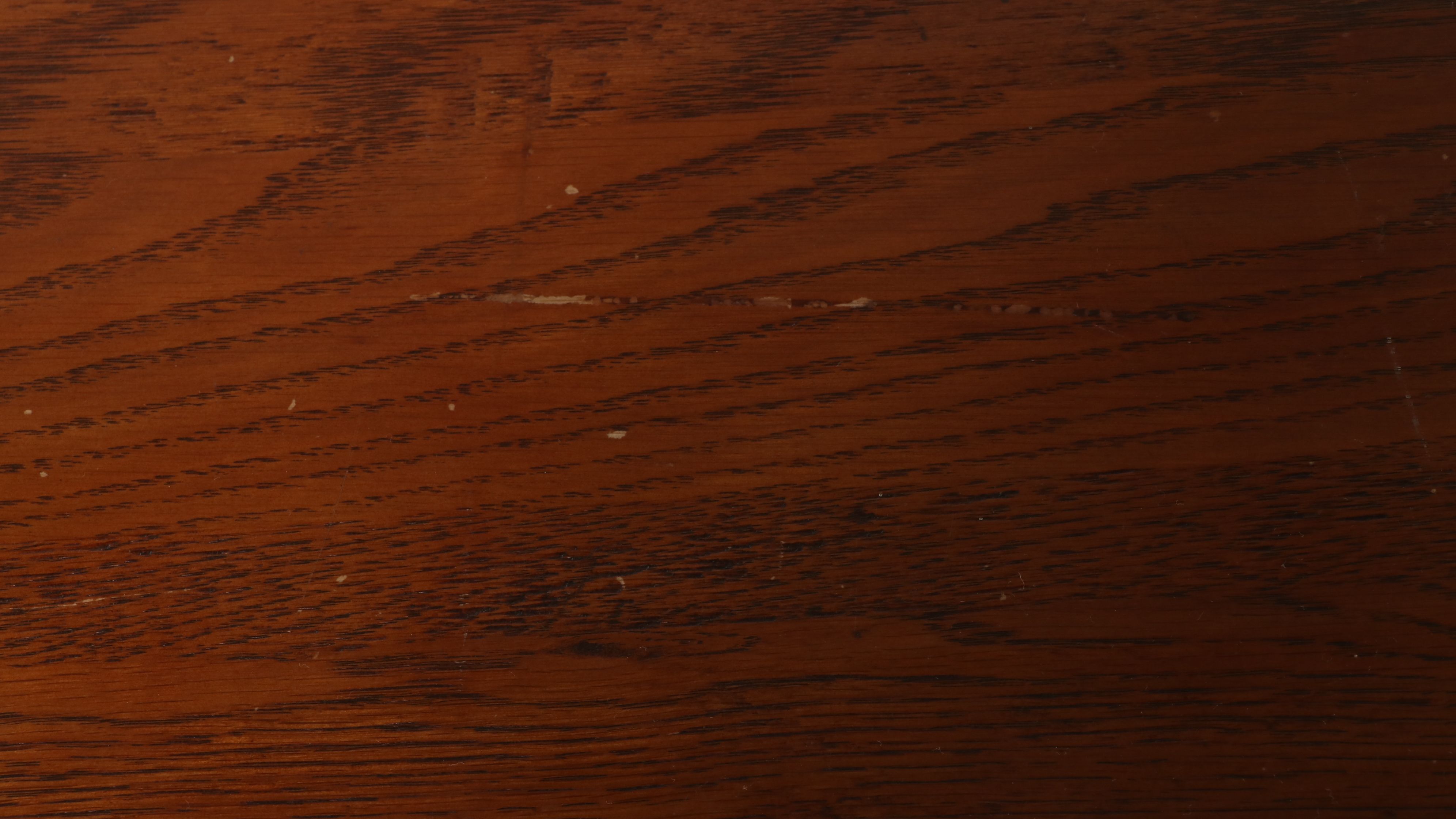 Arts & Crafts Style Oak Extending Table with Mid Century Modern Style Chairs