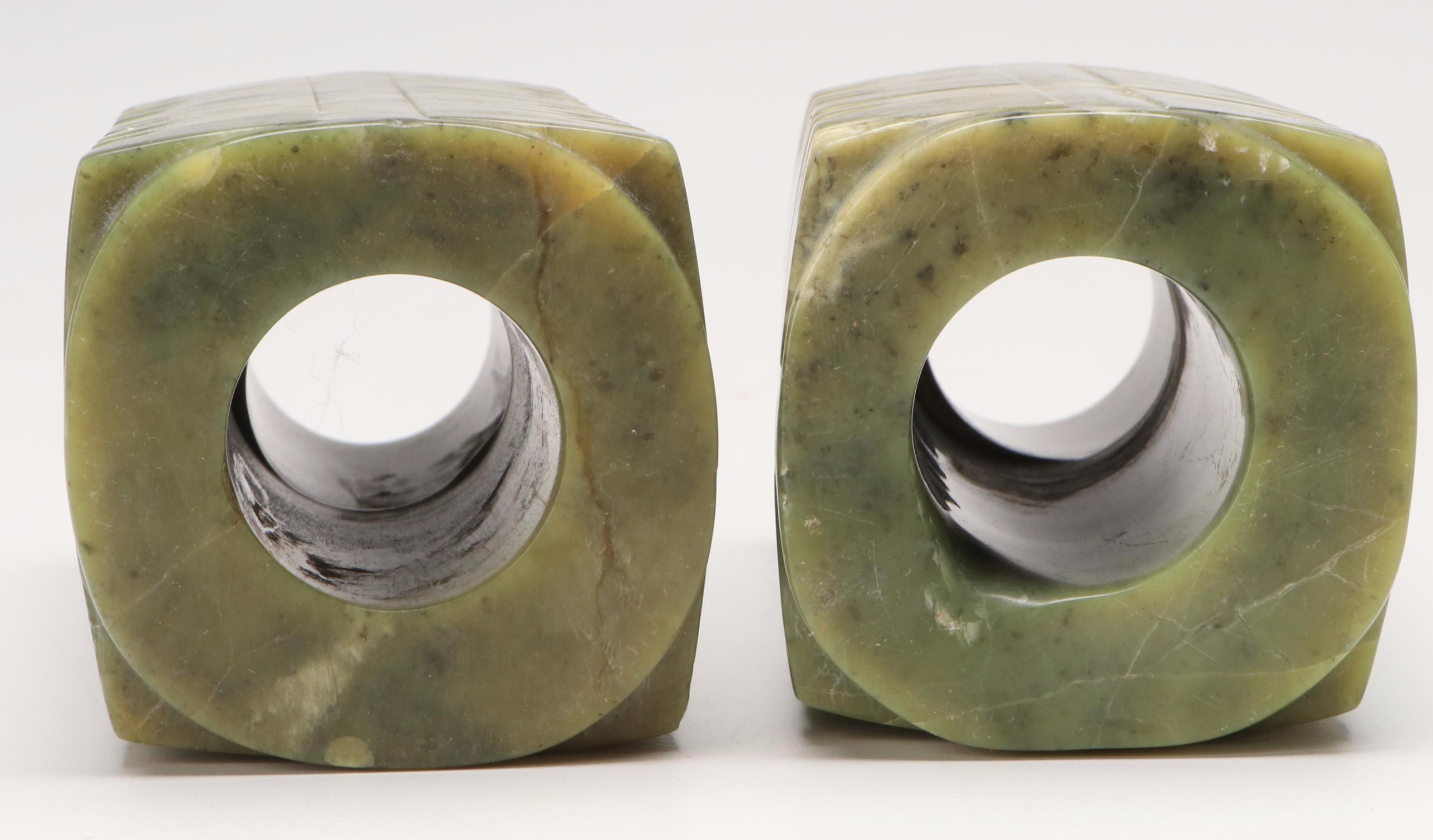 Chinese Liangzhu Style Serpentine Congs