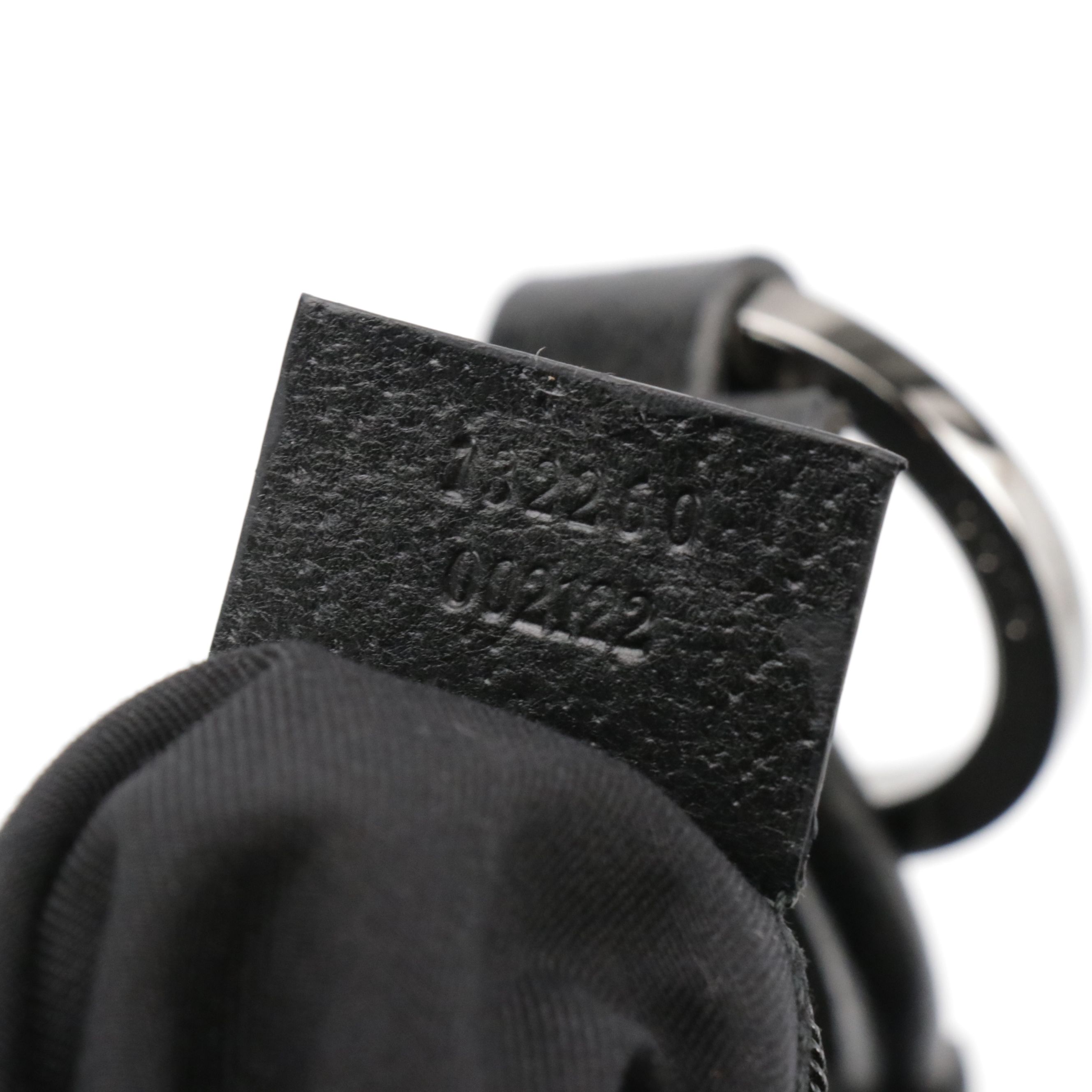 Gucci Front Pocket Hobo Shoulder Bag in Black GG Canvas and Leather