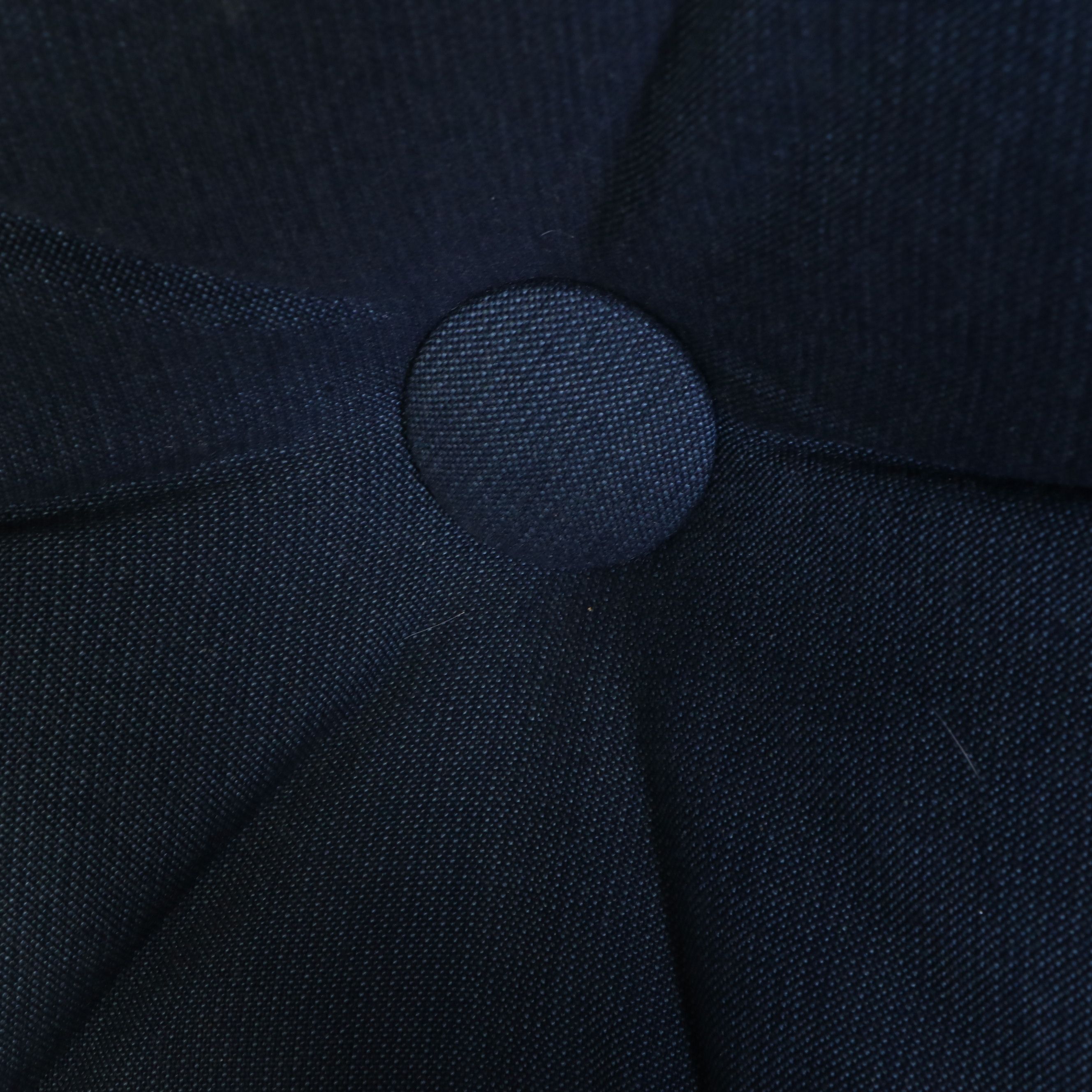 Two Contemporary Metal Patio Chairs and Ottoman with Accent Tables