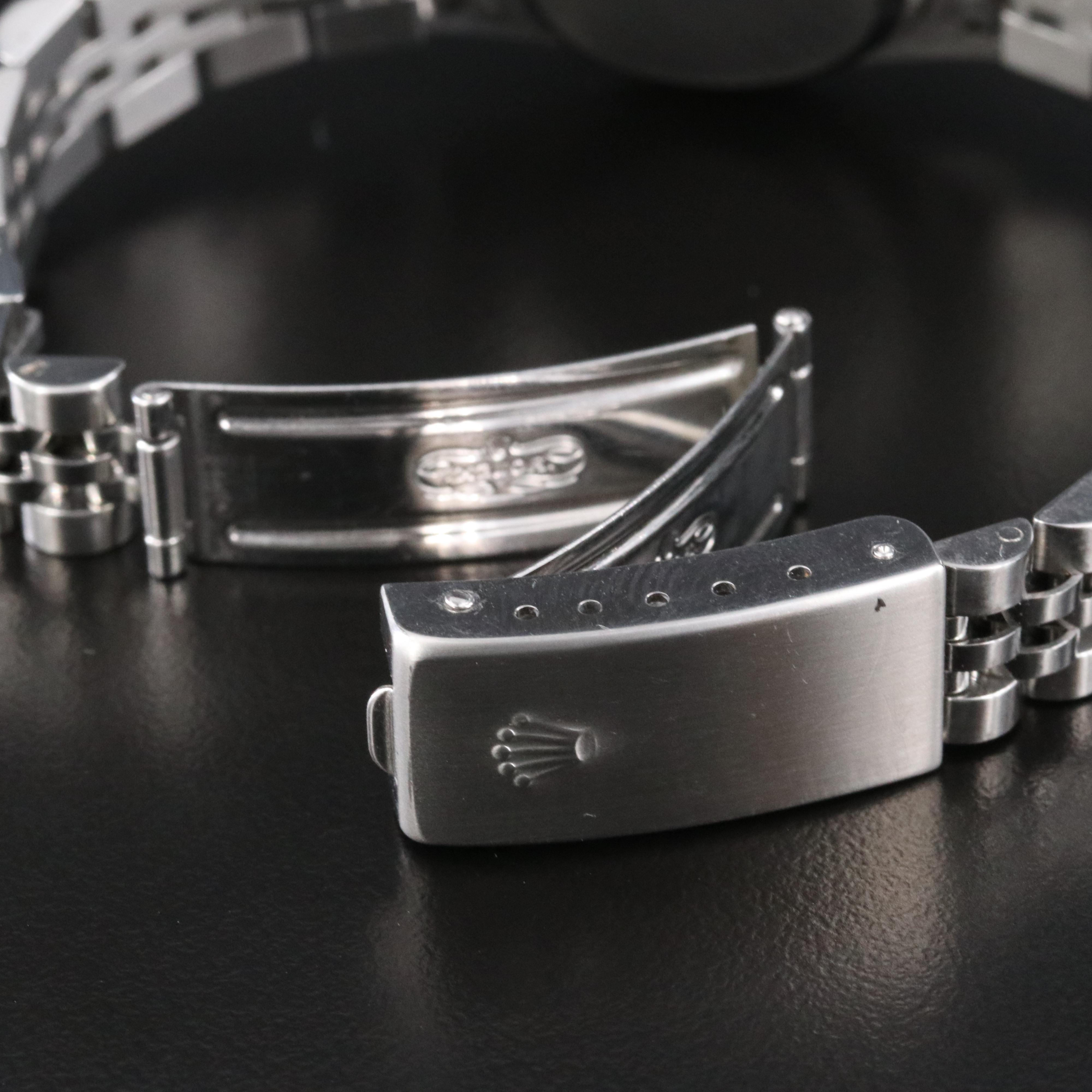 2002 Rolex Custom Diamond Bezel Salmon Dial Datejust Watch 79174