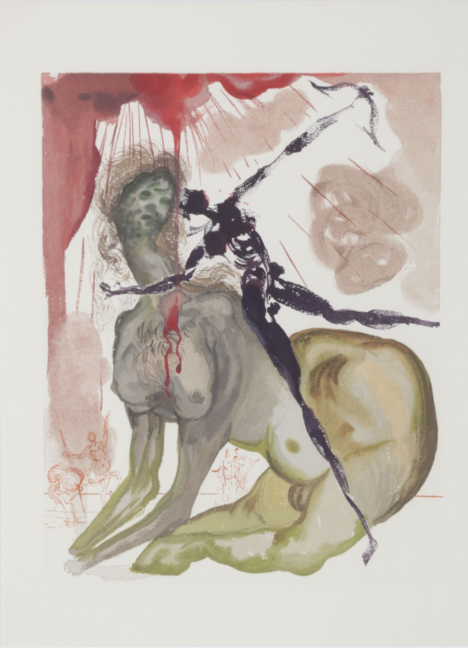 Salvador Dalí Wood Engraving "The Minotaur," 1960 – 1964