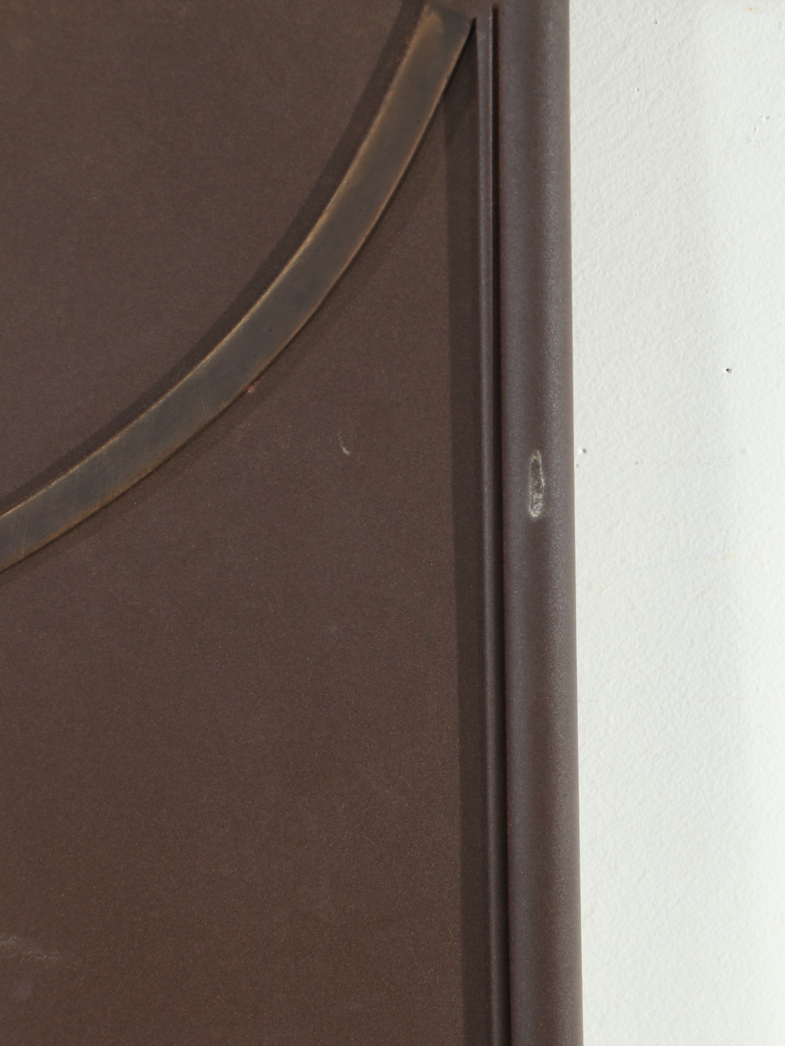 Contemporary Art Nouveau Style Metal Headboard