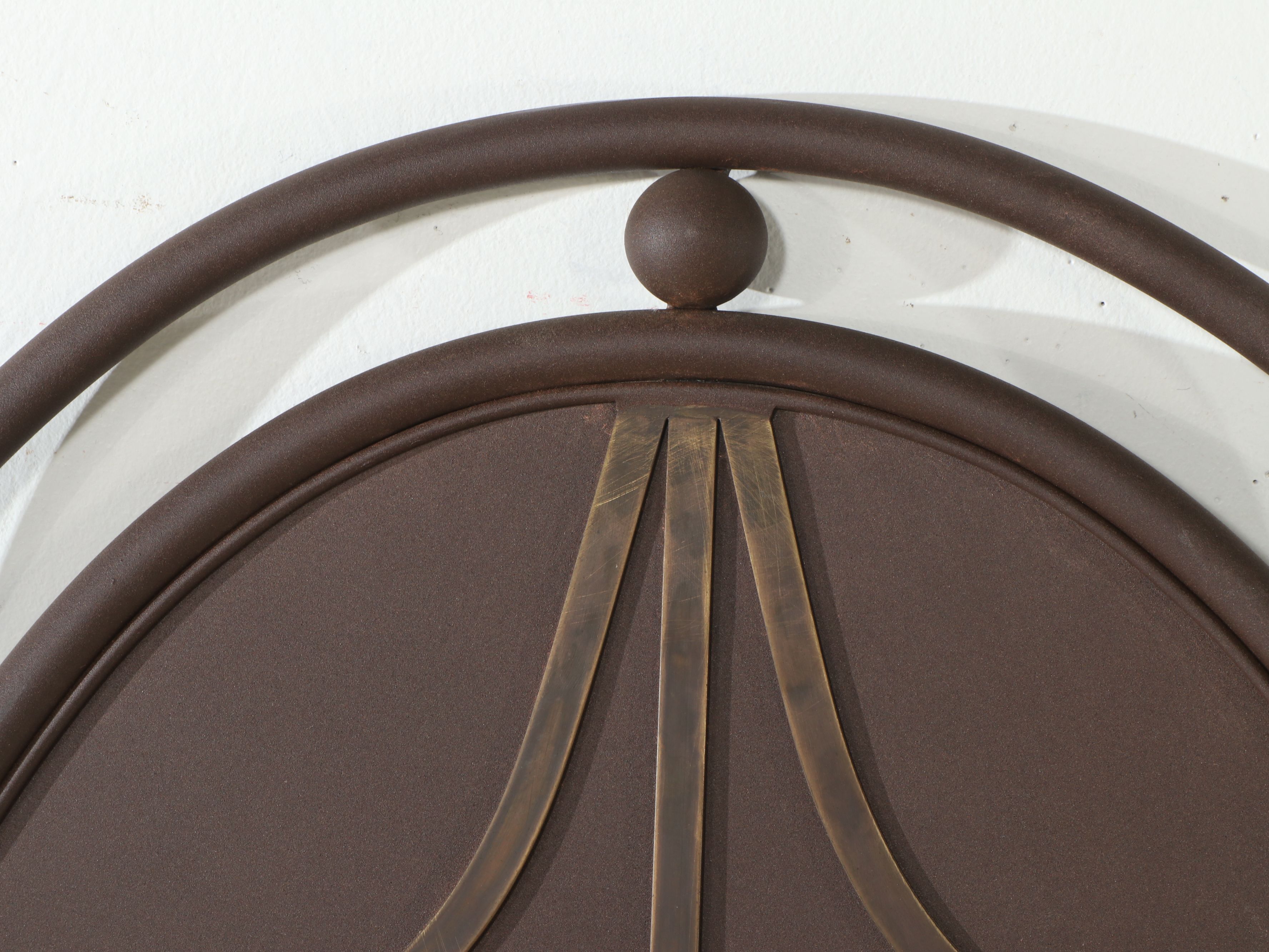 Contemporary Art Nouveau Style Metal Headboard