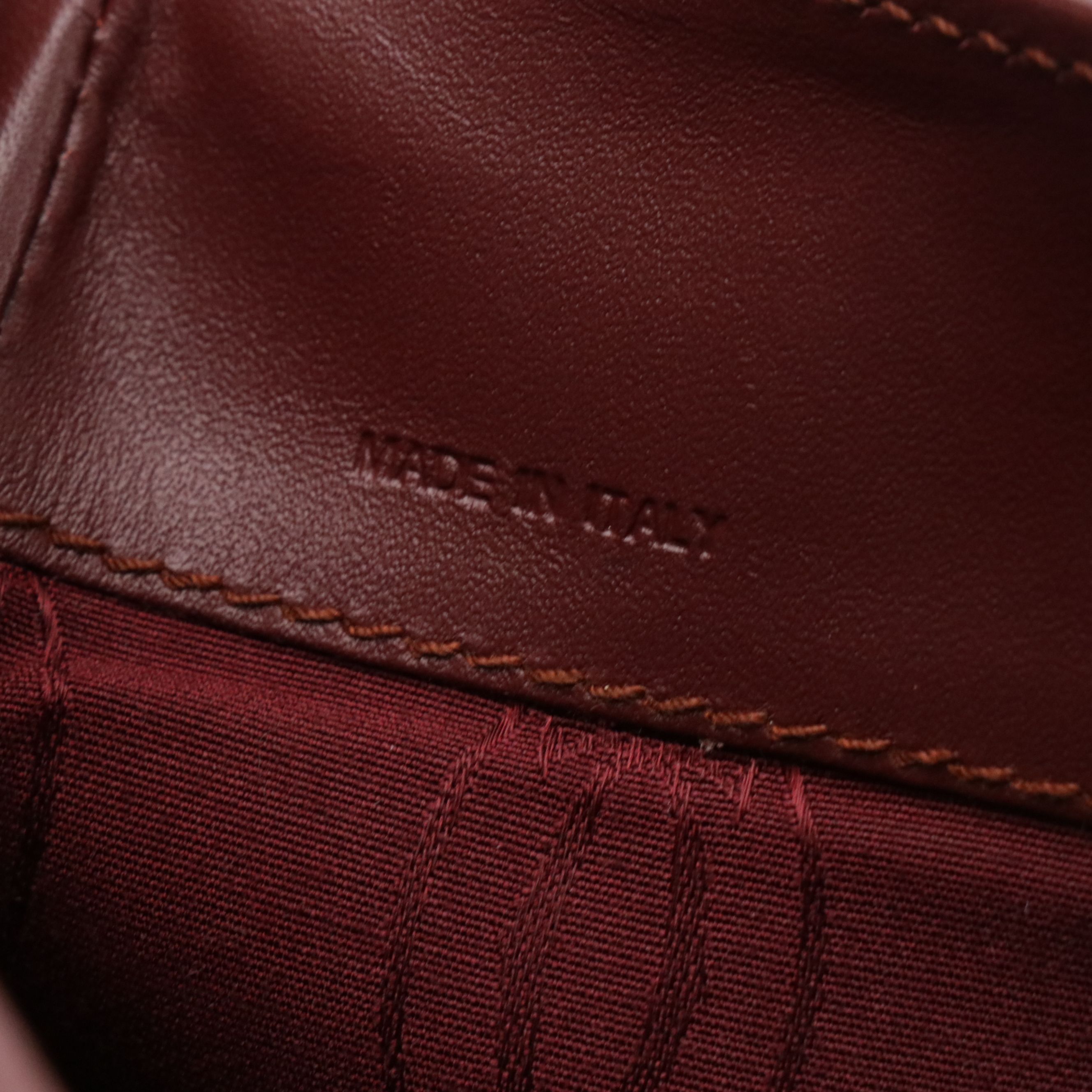 Cartier Must Line Shoulder Bag in Bordeaux Calf Leather