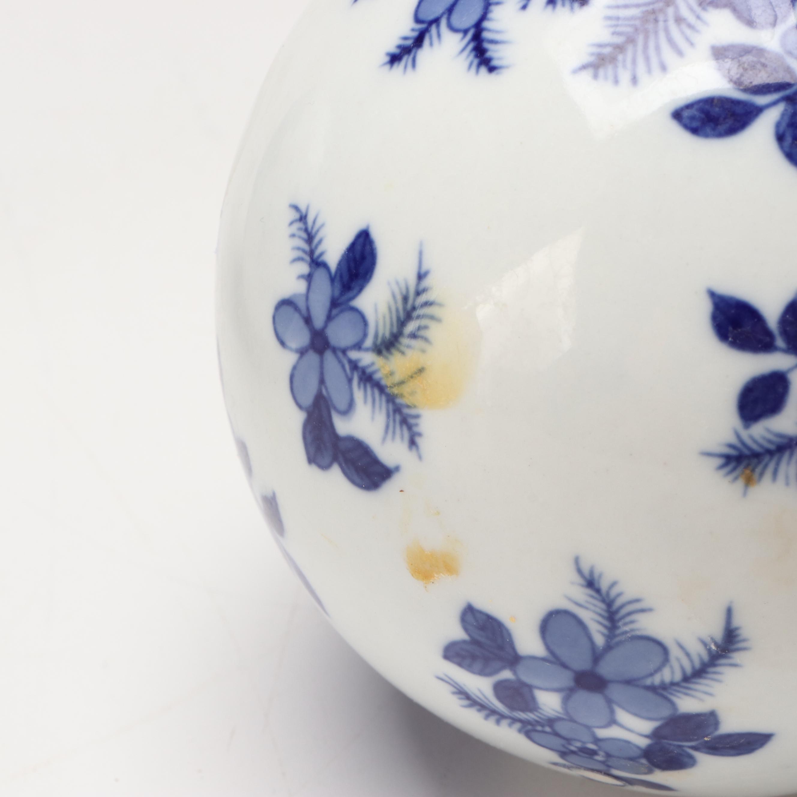 Porcelain Blue and White Carpet Bowl Style Orbs