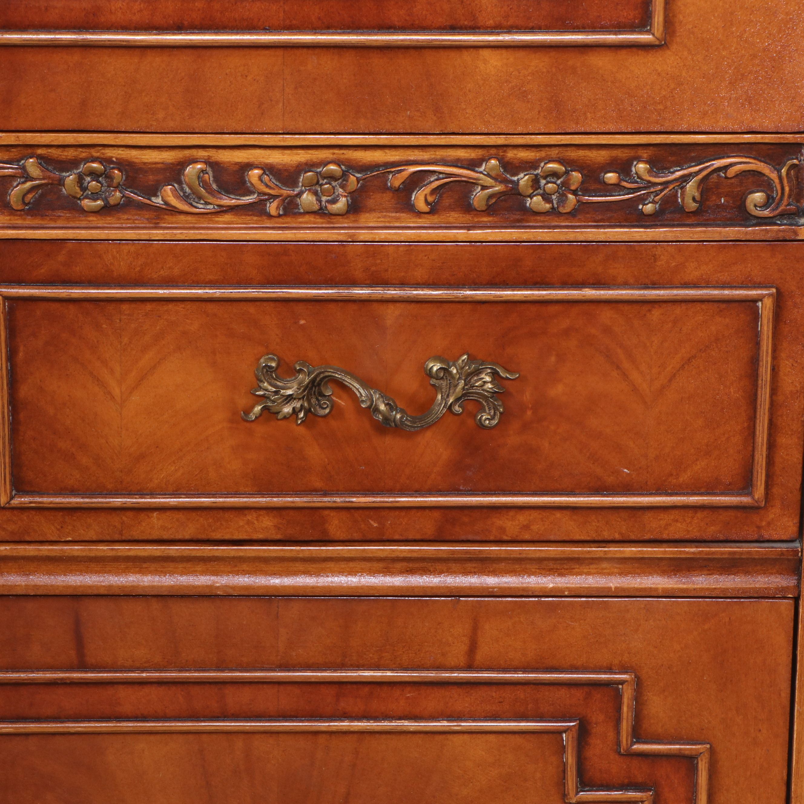 Joerns Rococo Style Carved Mahogany Chest of Drawers, Early 20th Century