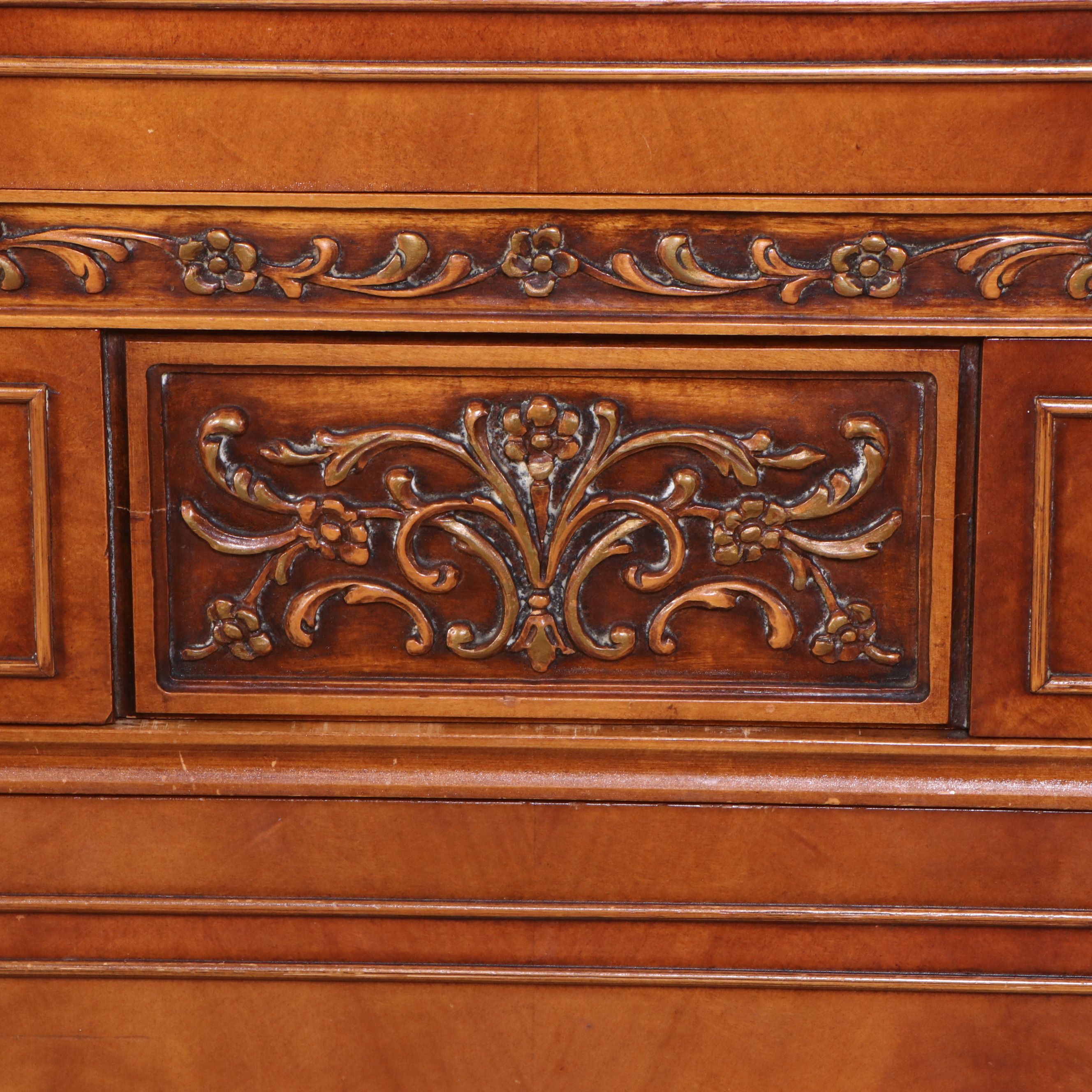 Joerns Rococo Style Carved Mahogany Chest of Drawers, Early 20th Century