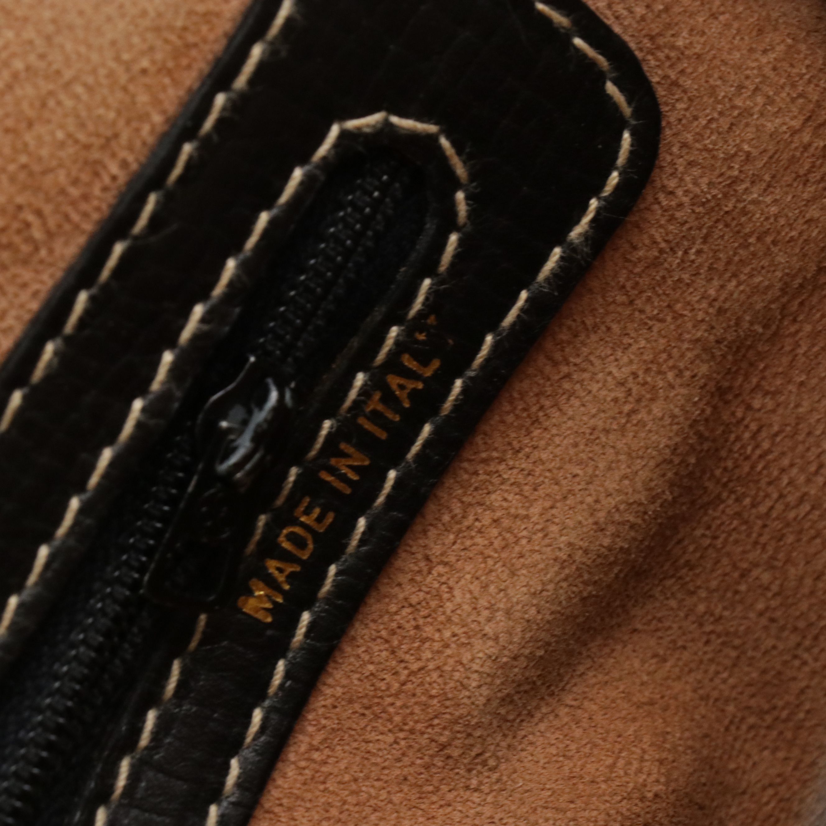 Loewe Shoulder Bag in Black Grained Leather