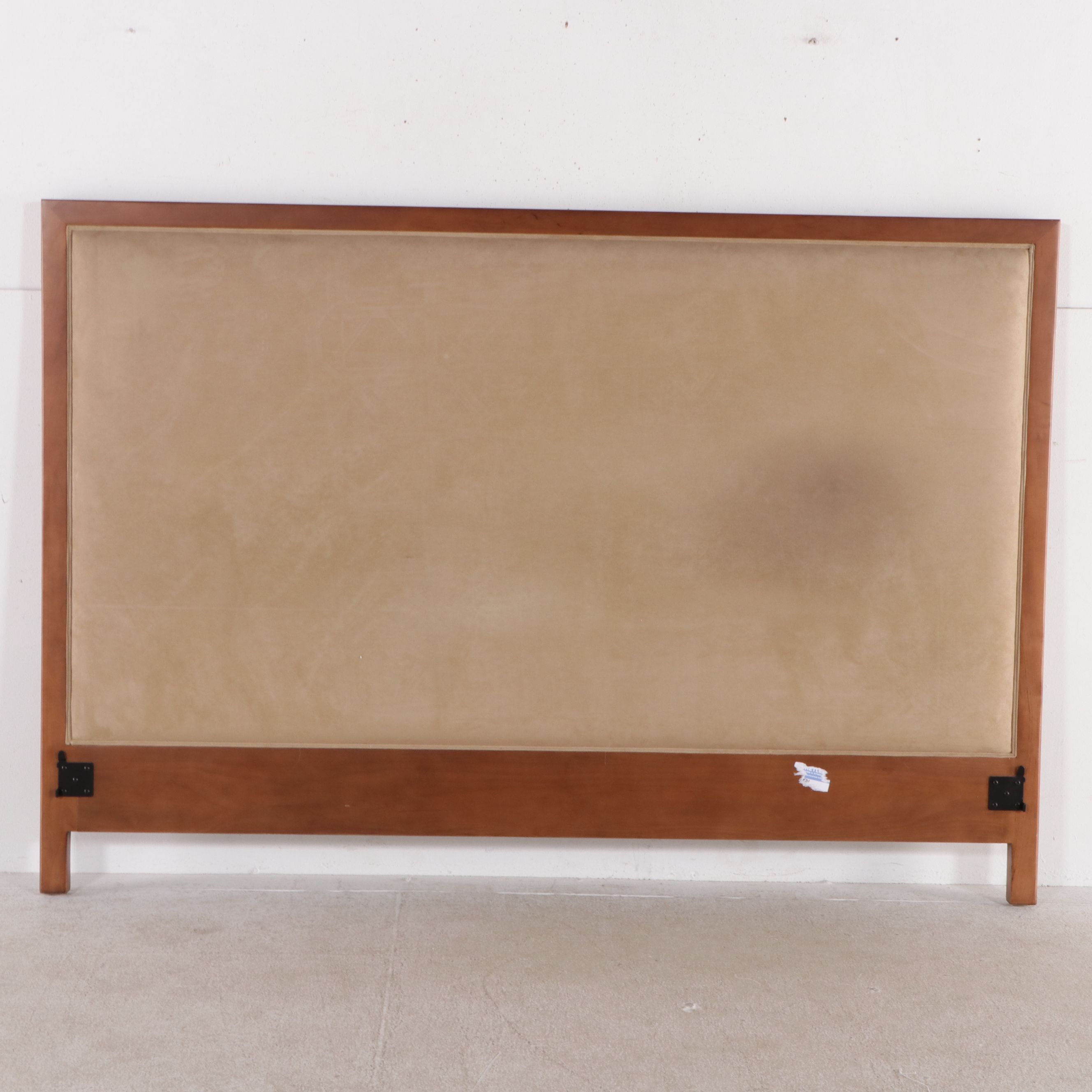 Vanguard Furniture Contemporary Wood and Suede Headboard