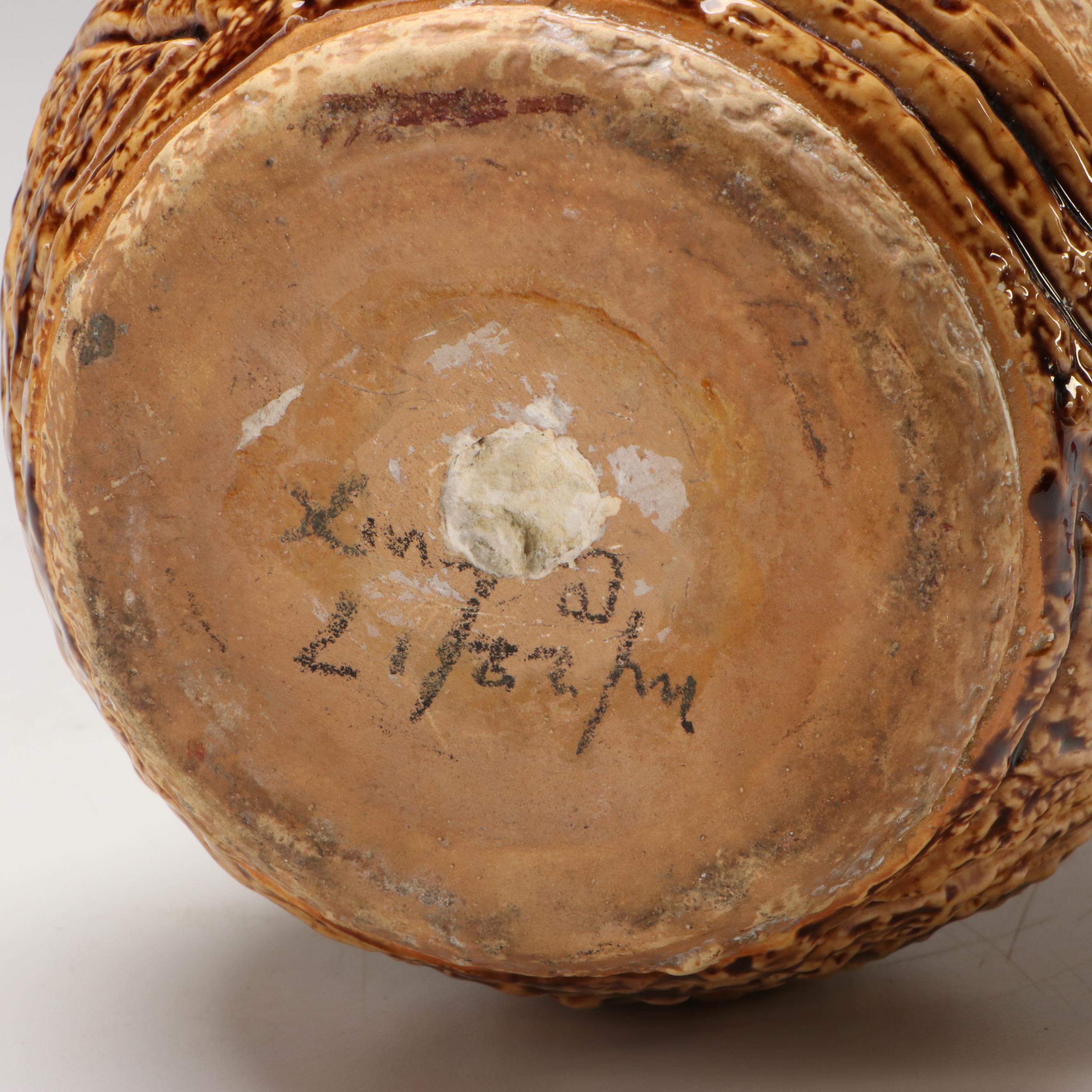 Roseville Pottery "Mostique" Ceramic Vase, 1910s