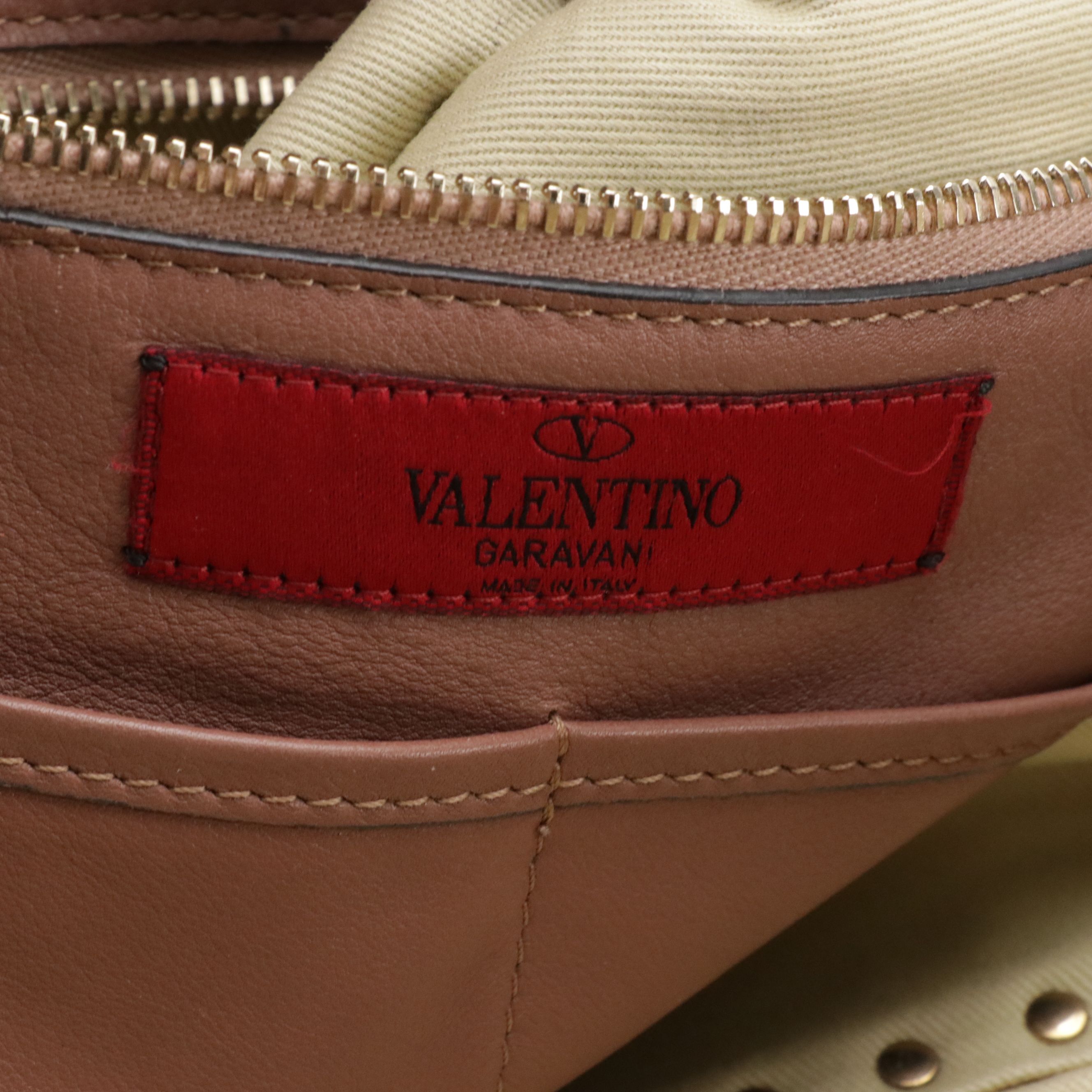 Valentino Garavani Large Rockstud Two-Way Tote in Dark Mauve Pink Calfskin