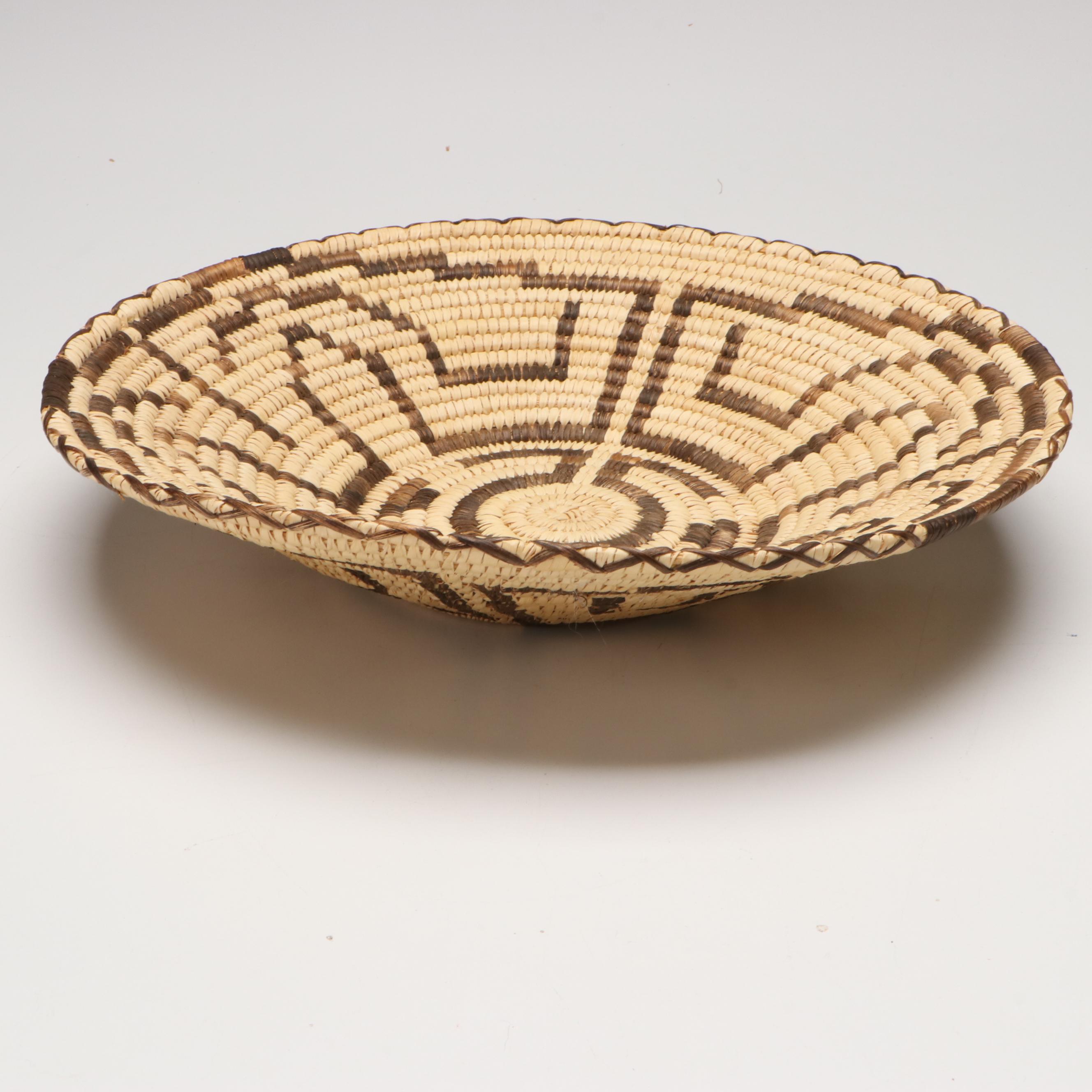Tohono O'odham Handwoven Yucca Basket