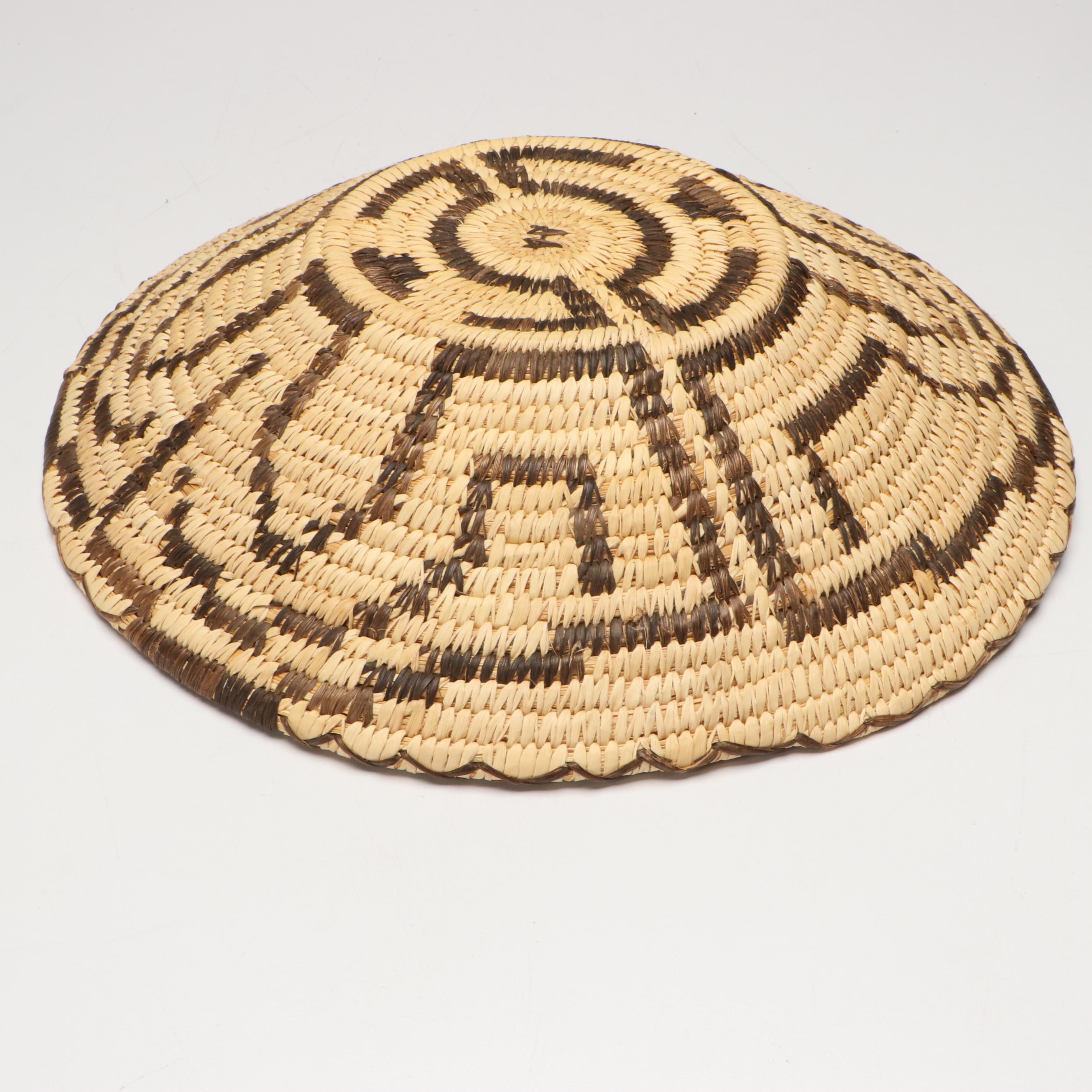 Tohono O'odham Handwoven Yucca Basket